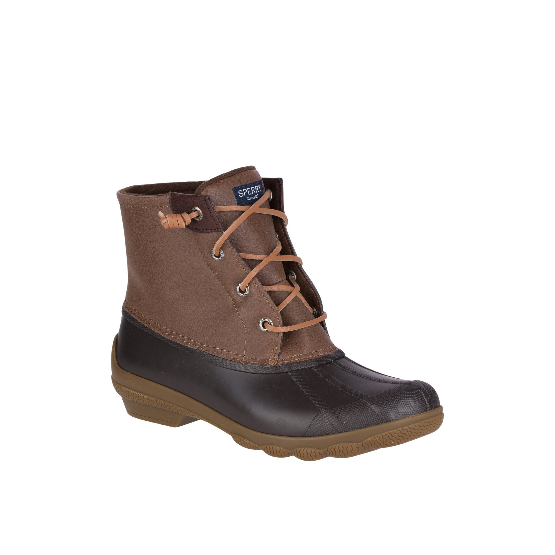 Three-quarter angle of Brown Syren Gulf Duck Boot Duck Boots's front side