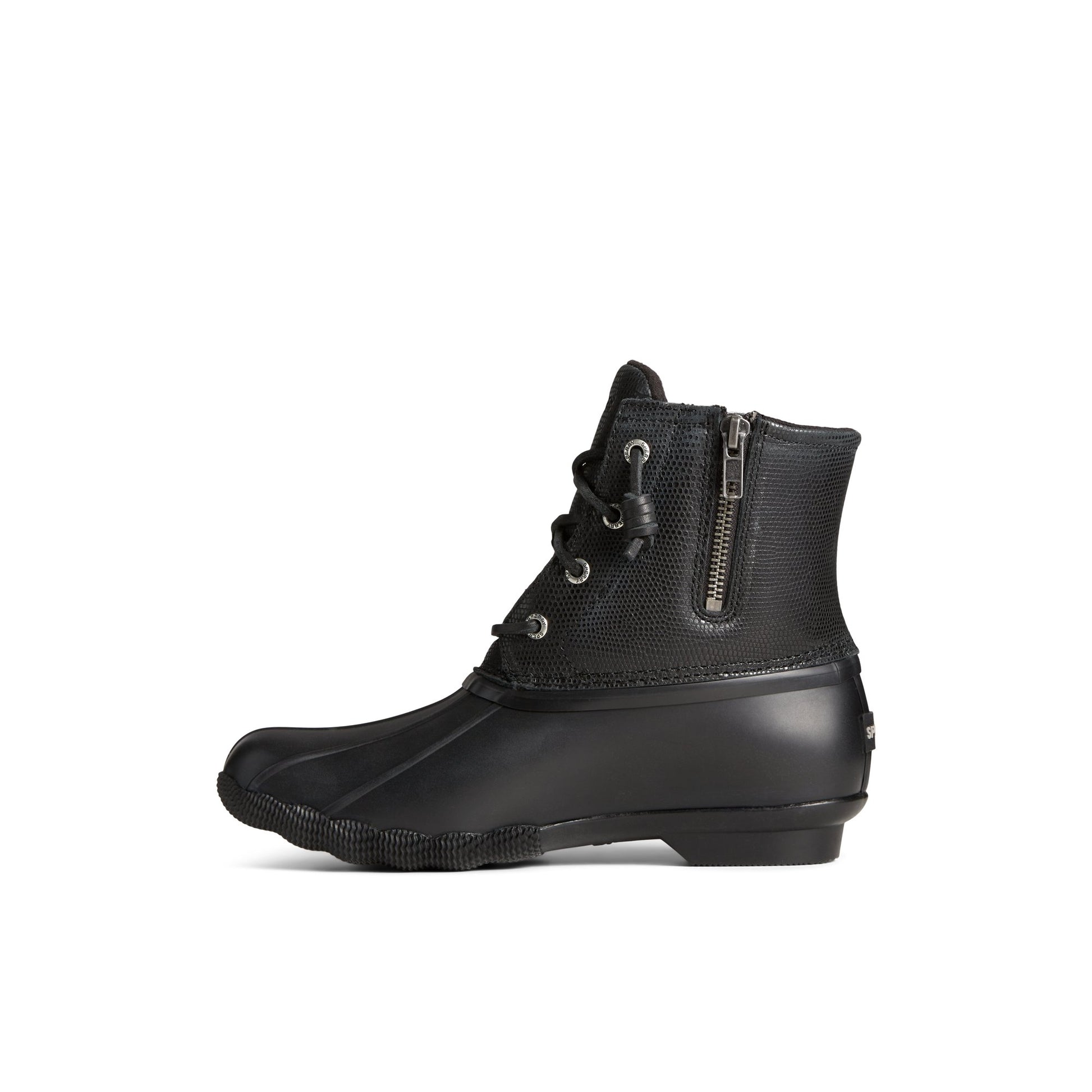 Side view of Black Saltwater™ Duck Boot Duck Boots