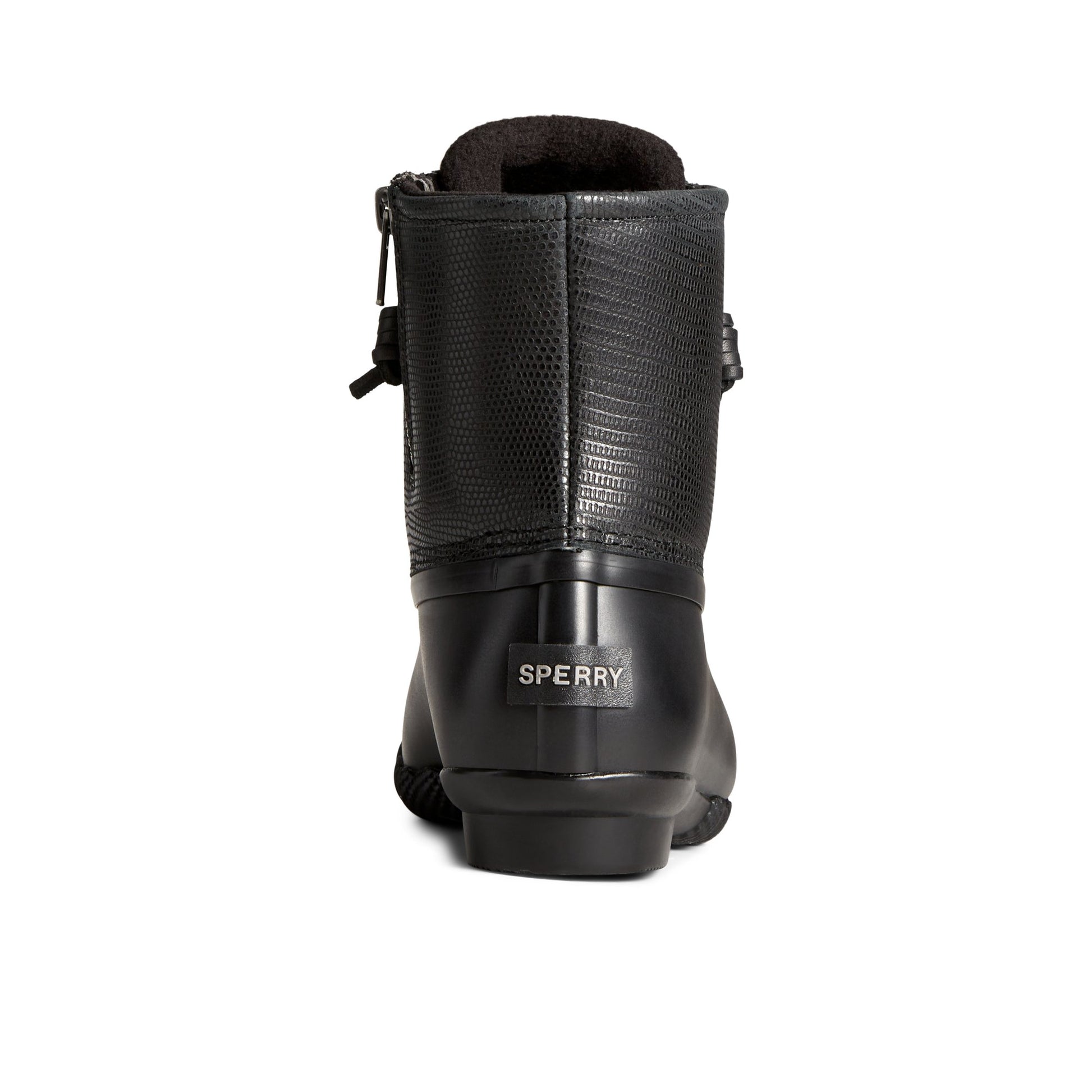 Close-up of the Black Saltwater™ Duck Boot Duck Boots
