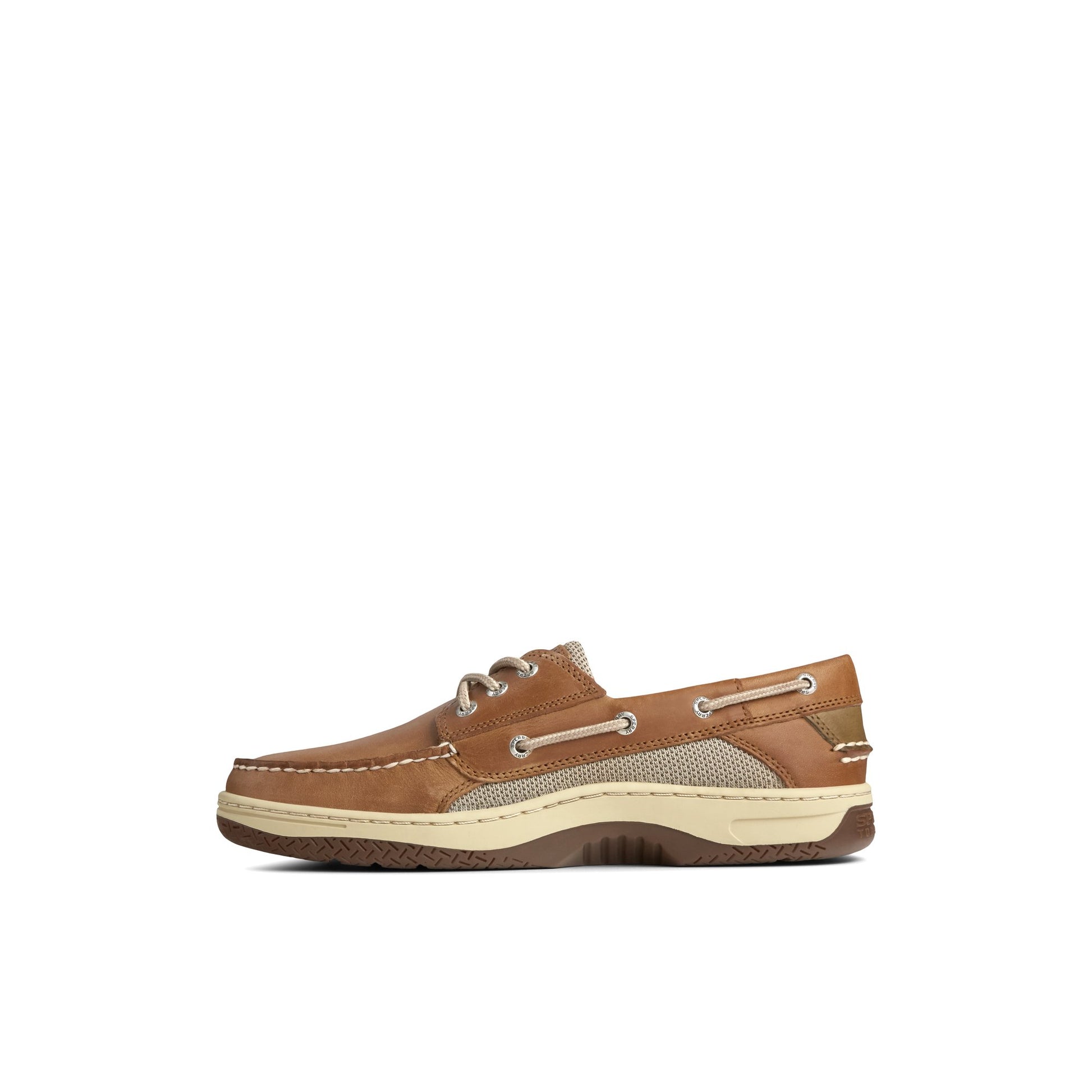 Side view of Cognac Billfish™ 3-Eye Boat Shoe Boat Shoes