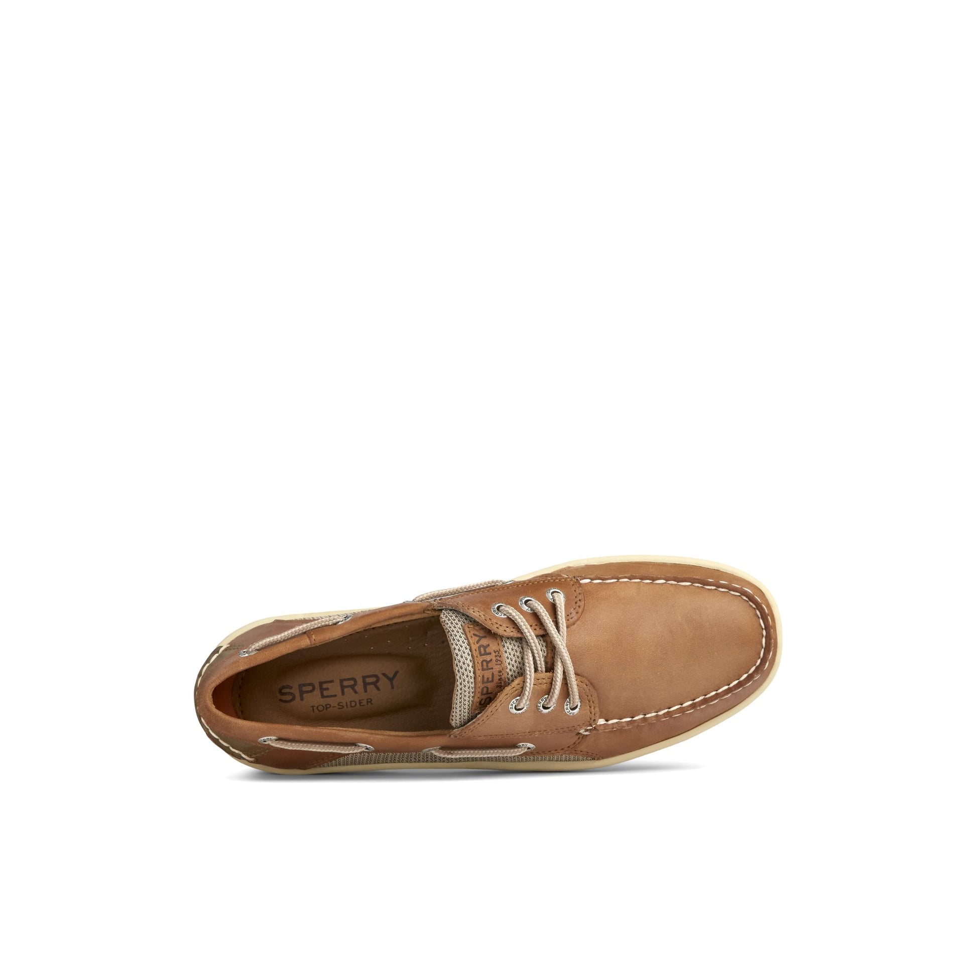 Top-down view of the Cognac Billfish™ 3-Eye Boat Shoe Boat Shoes