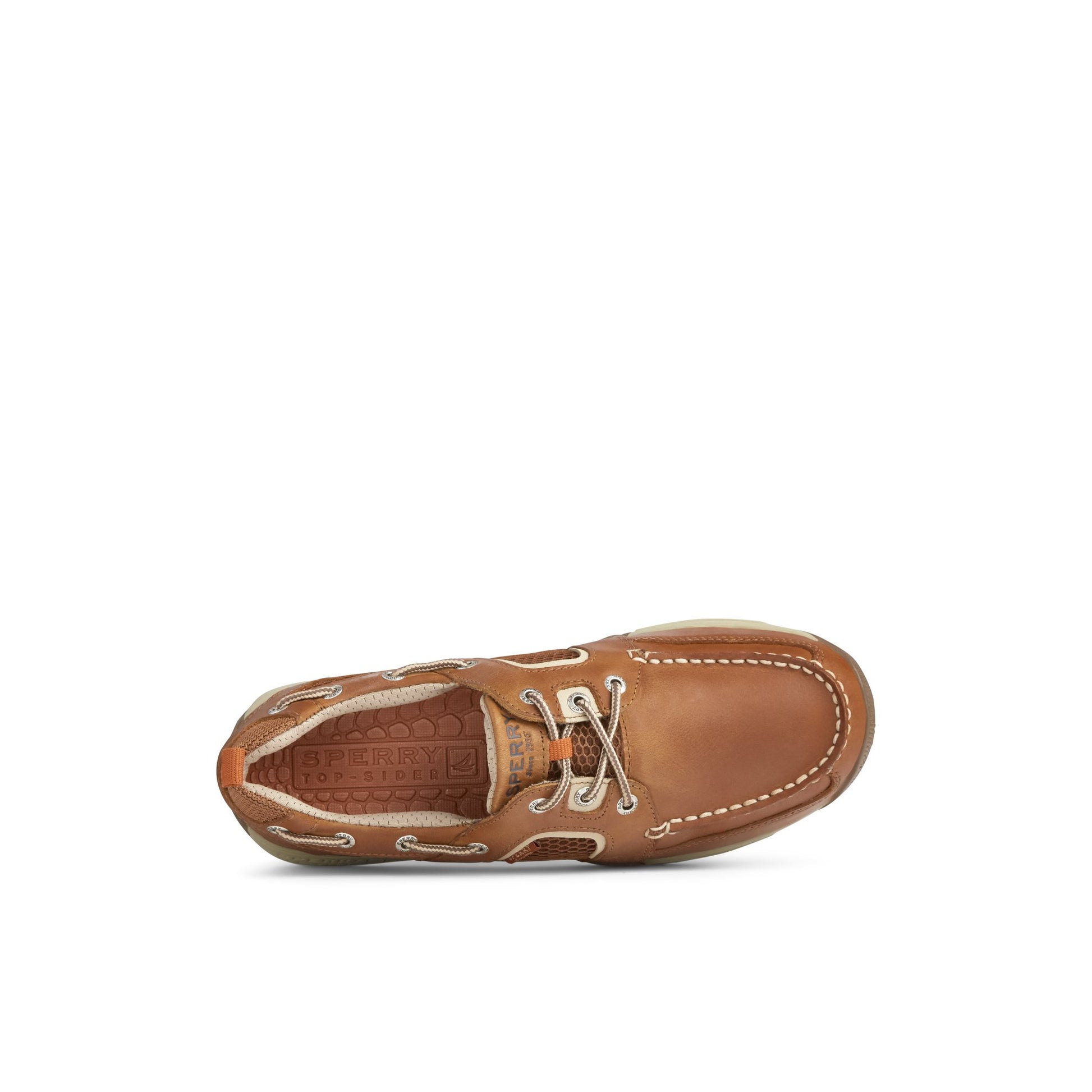 Top-down view of the Light Brown Sea Kite Sport Moc Boat Shoe Boat Shoe Sneaker