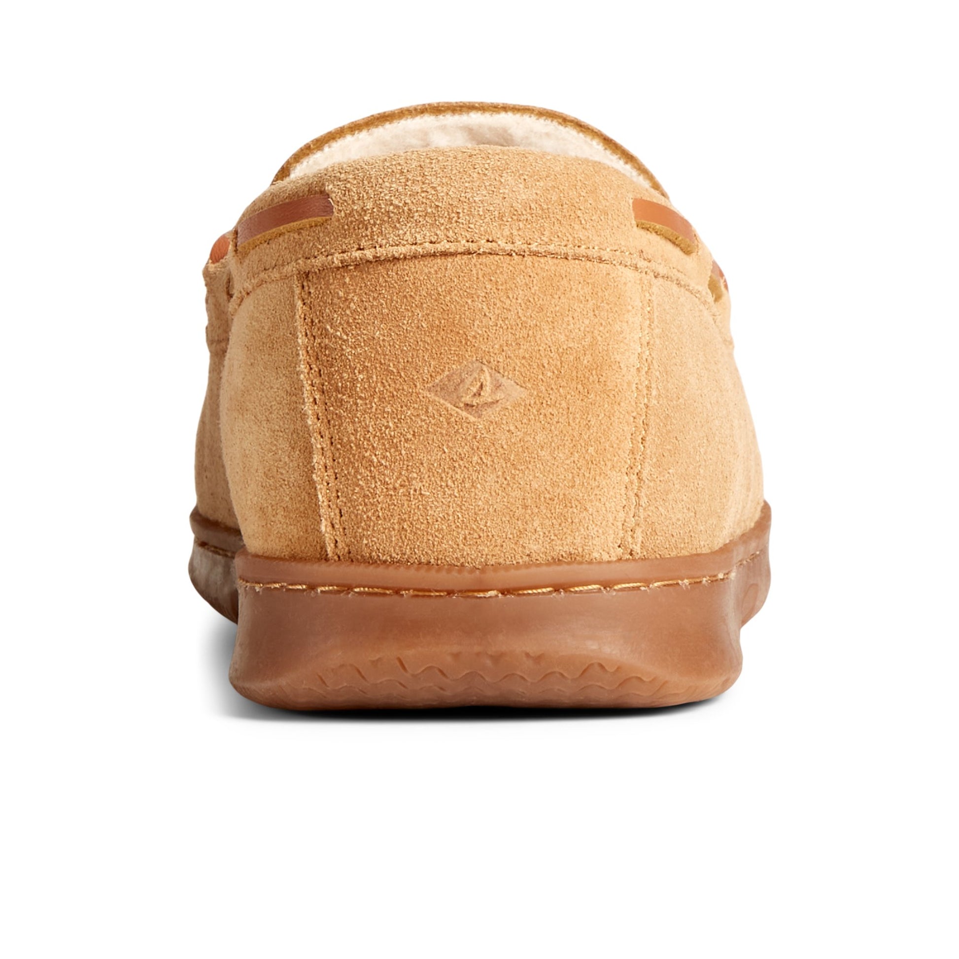 Close-up of the Medium Beige Doyle Moc 1-Eye Slipper