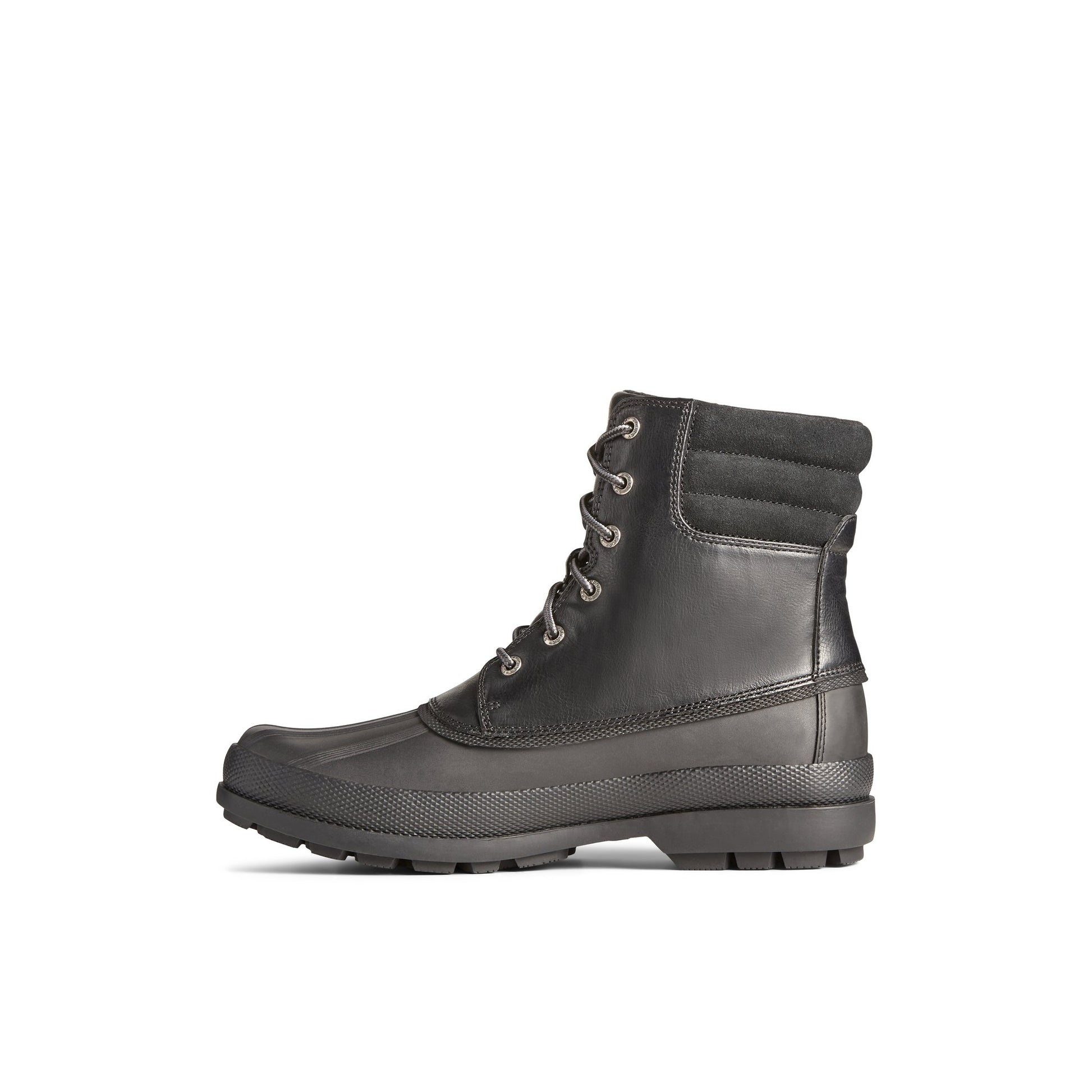 Side view of Black Cold Bay Thinsulate™ Duck Boot Winter Duck Boots