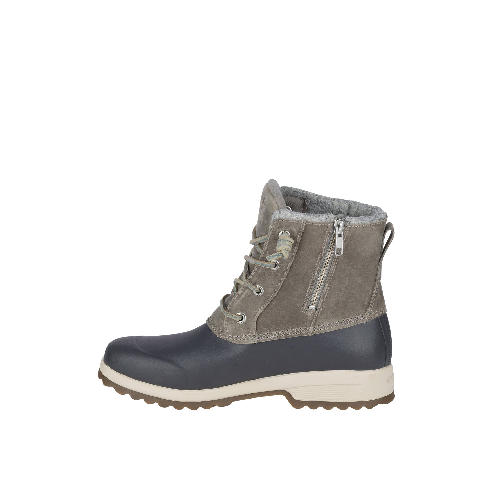 Side view of Grey Maritime Repel Thinsulate™ Waterproof Snow Boot Fall/Winter Boots