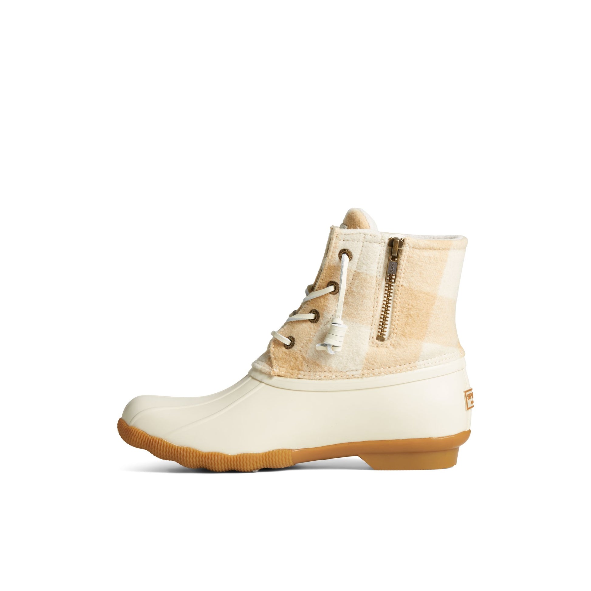 Side view of Bone Saltwater™ Buffalo Check Duck Boot Duck Boots