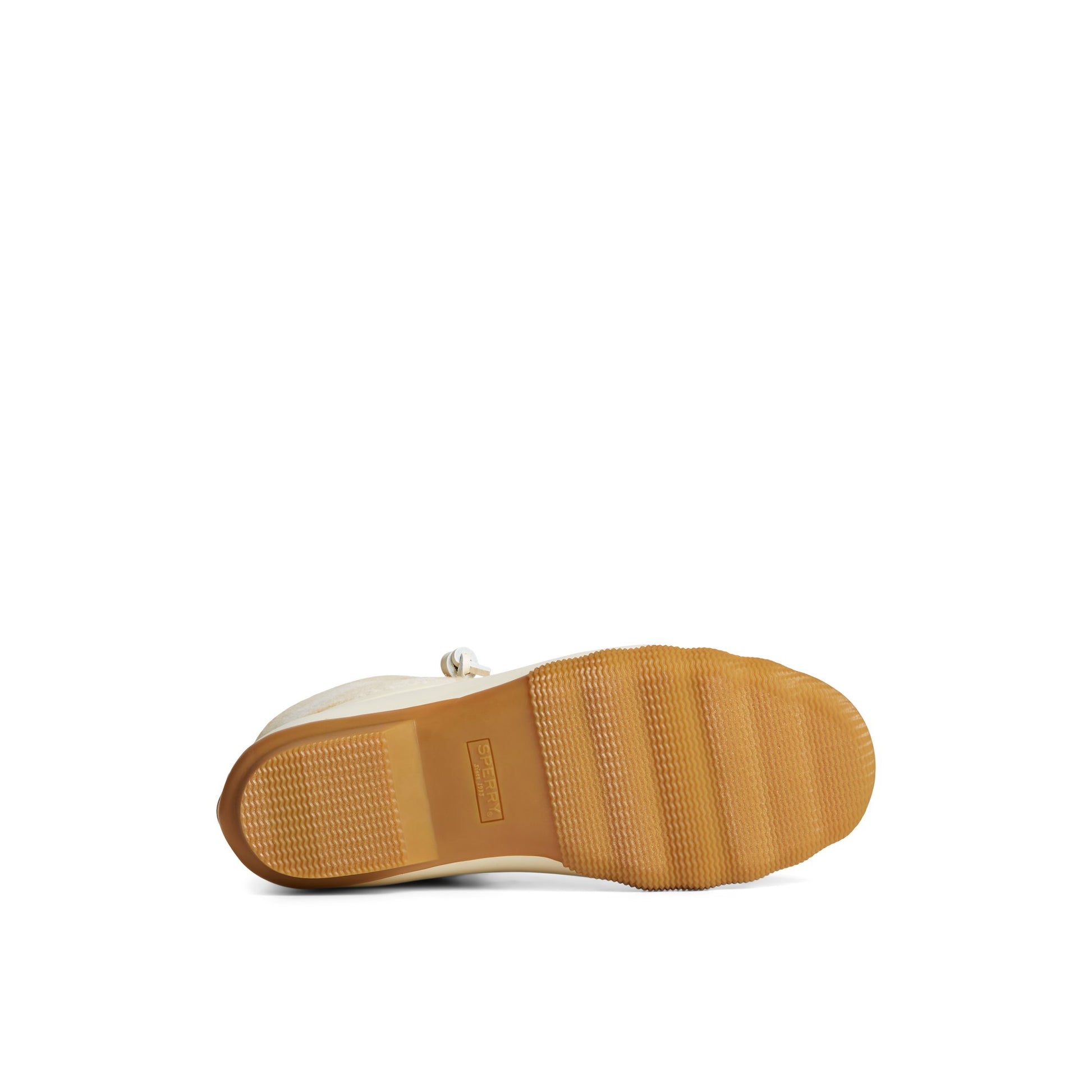 View of Bone Saltwater™ Buffalo Check Duck Boot Duck Boots's sole