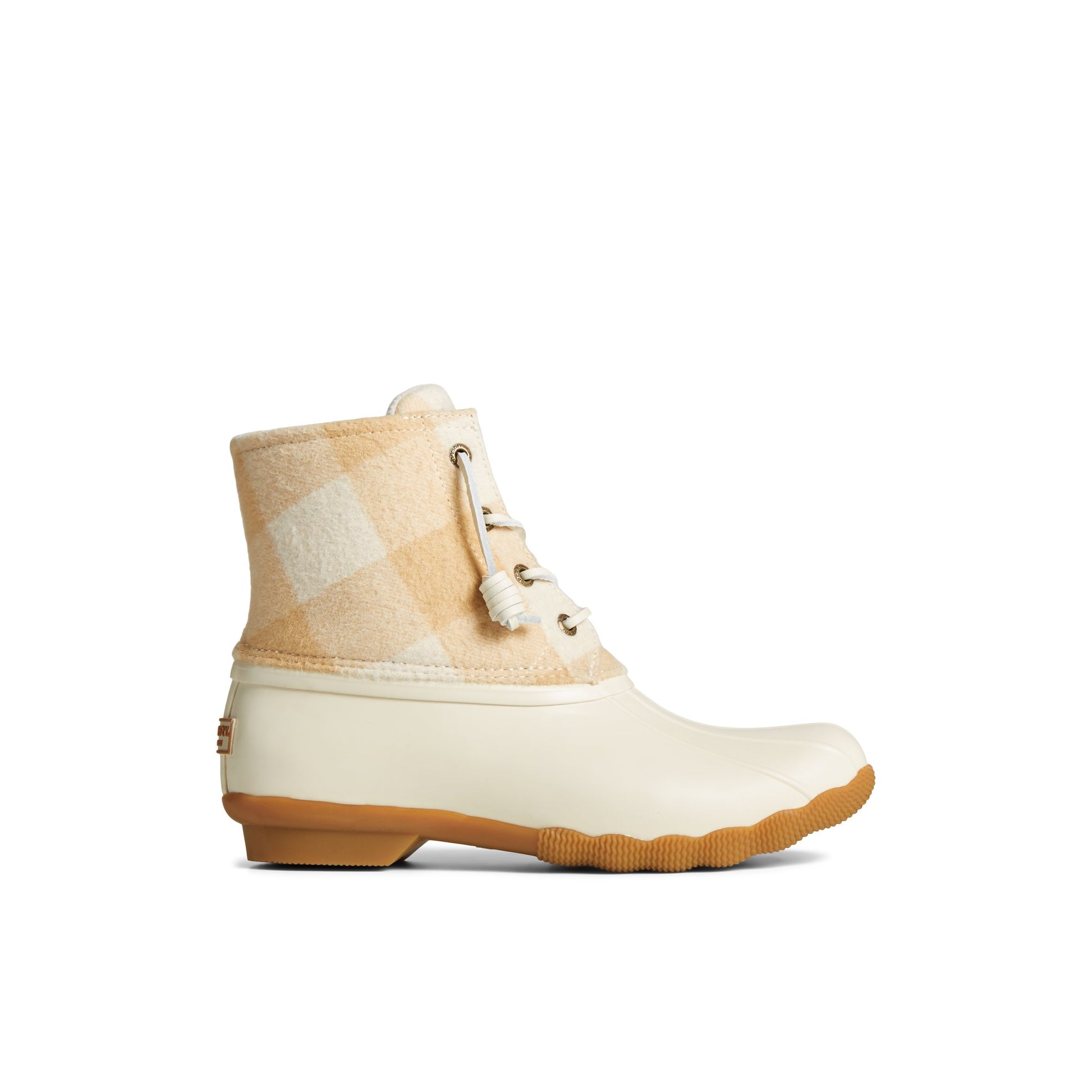 Main View of Bone Saltwater™ Buffalo Check Duck Boot Duck Boots for Womens