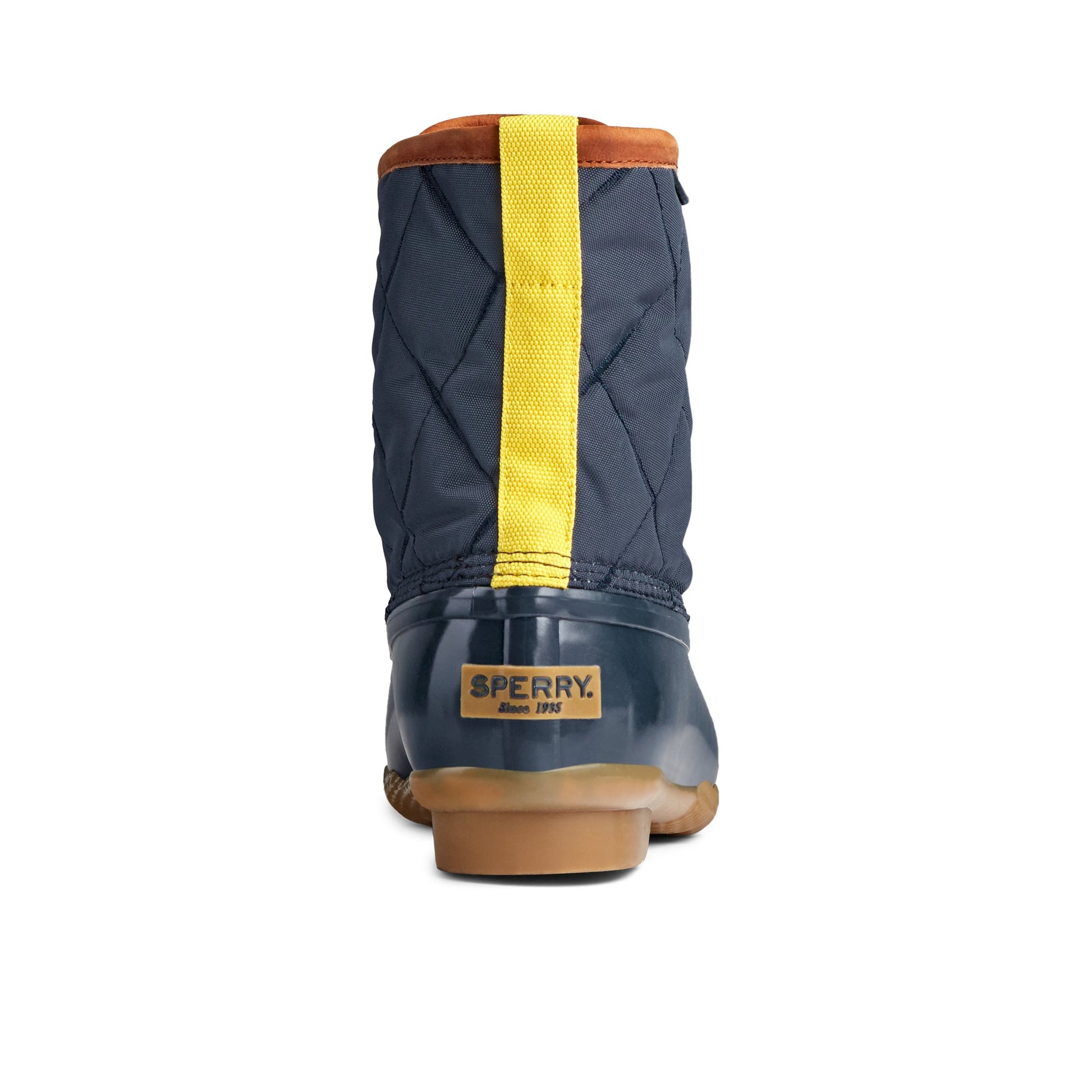 Close-up of the Navy Saltwater Nylon Duck Boot Duck Boots