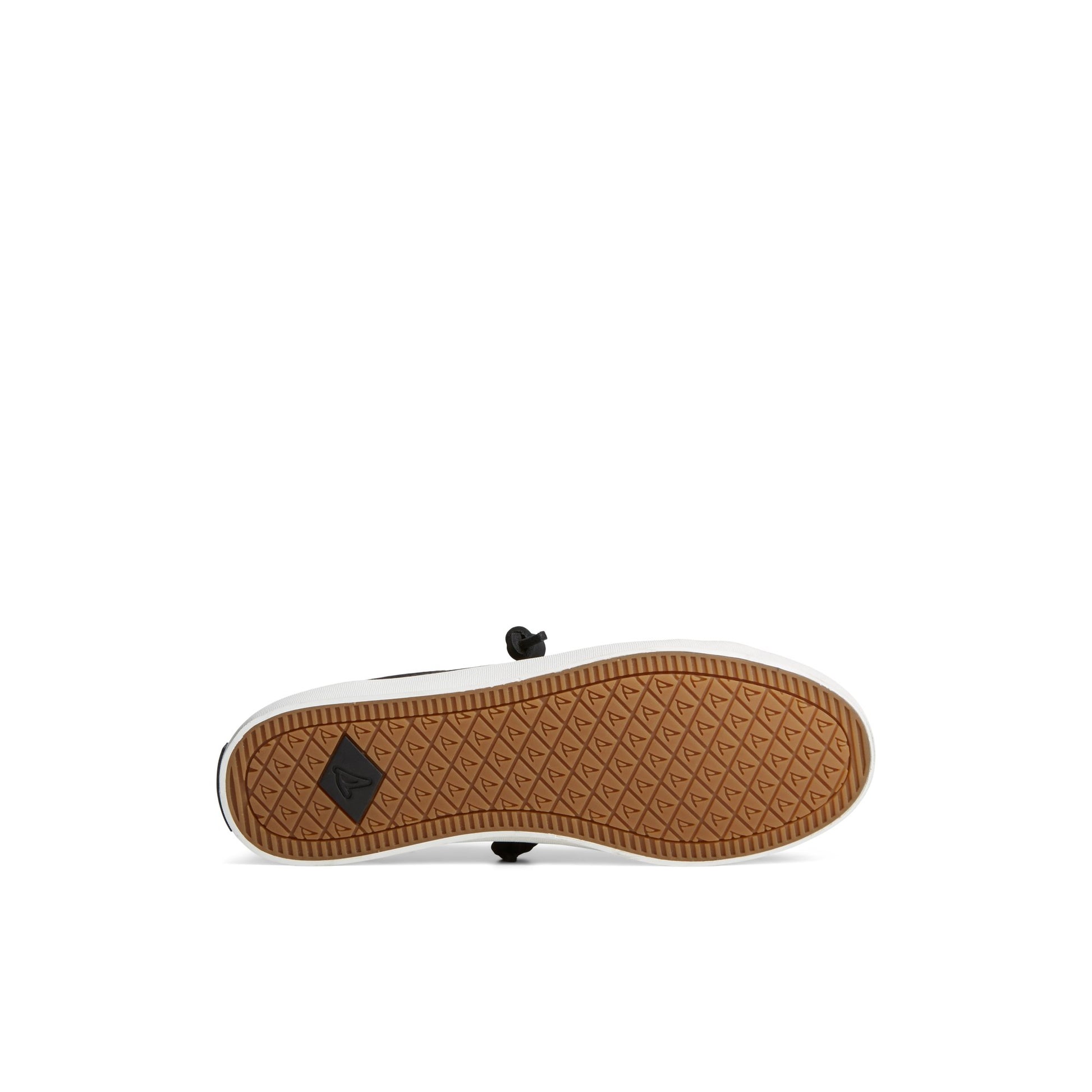 View of Black Crest Vibe Embroidered Washable Sneaker 's sole