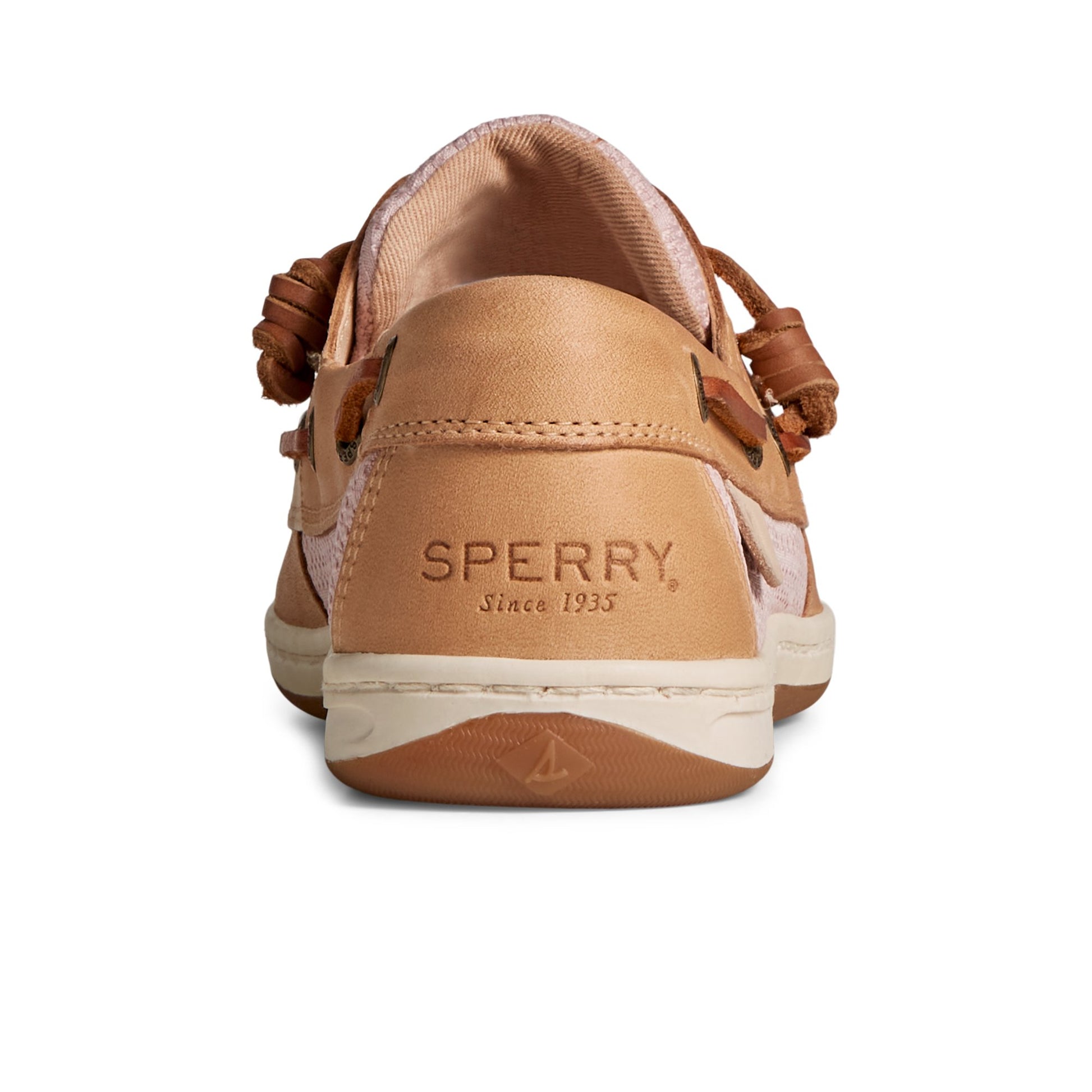 Close-up of the Medium Beige Songfish Jacquard Boat Shoe Boat Shoes