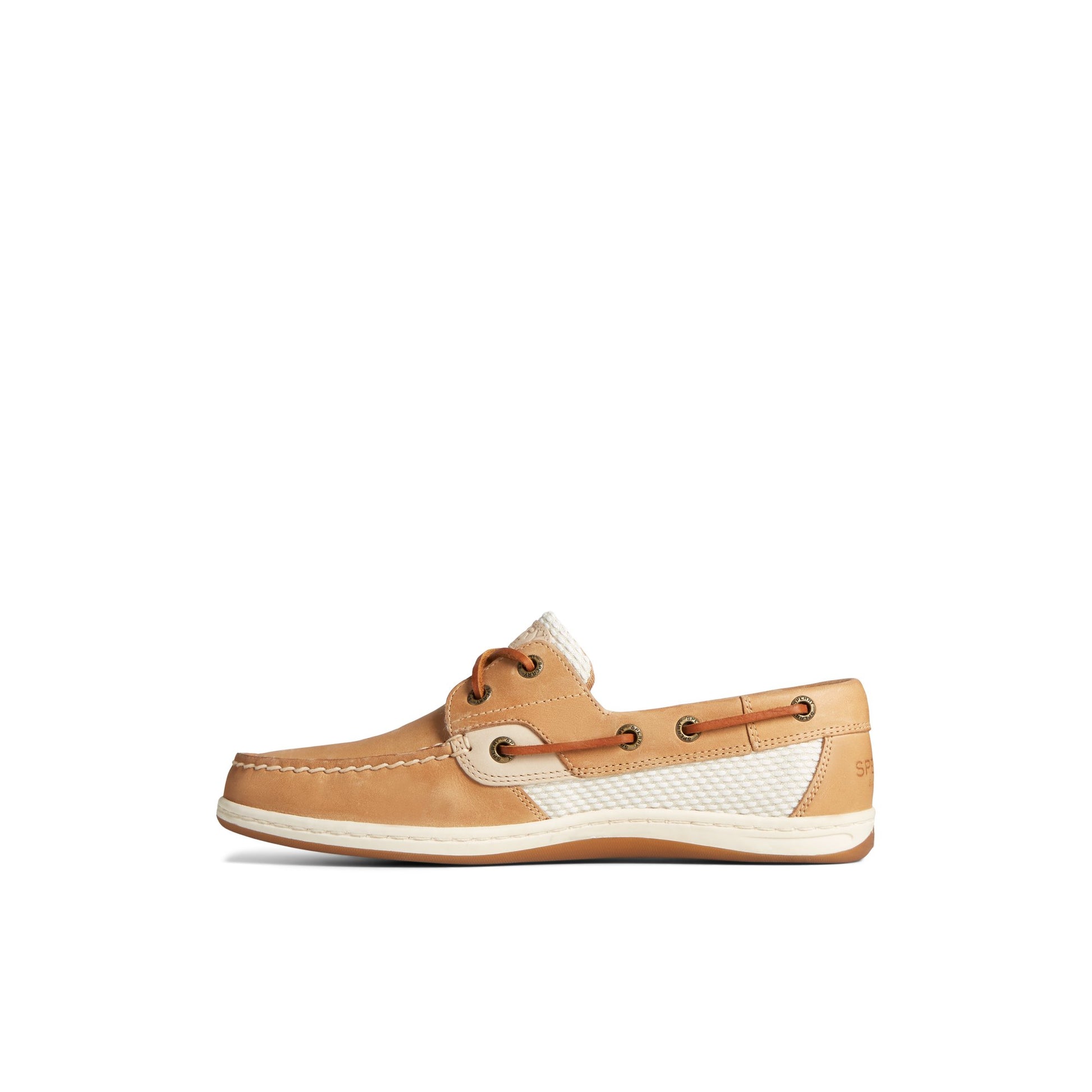 Side view of Medium Beige Koifish Two-Tone Boat Shoe Boat Shoes
