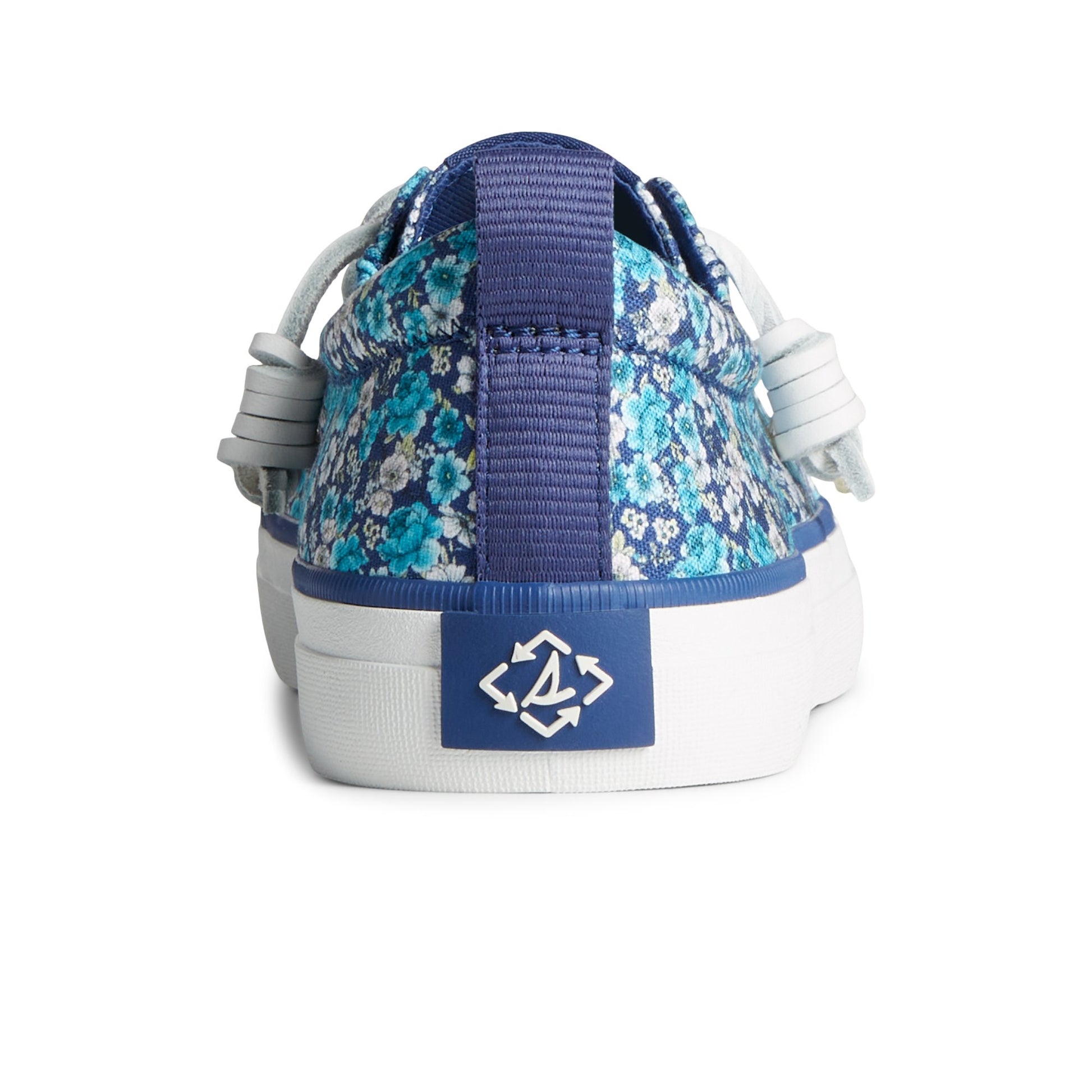 Close-up of the Navy Crest Vibe Floral Sneaker