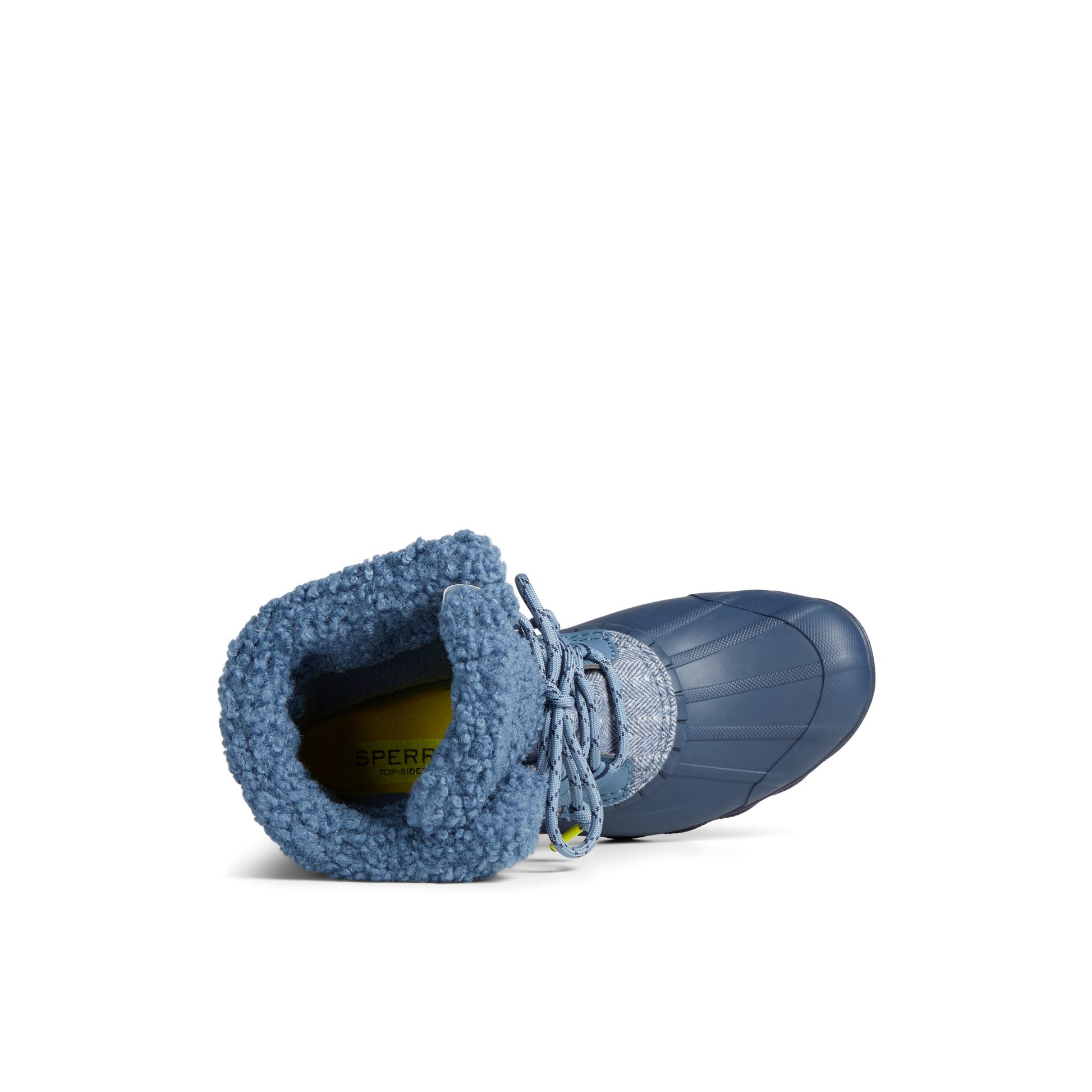 Top-down view of the Navy Syren Alpine Boot Duck Boots