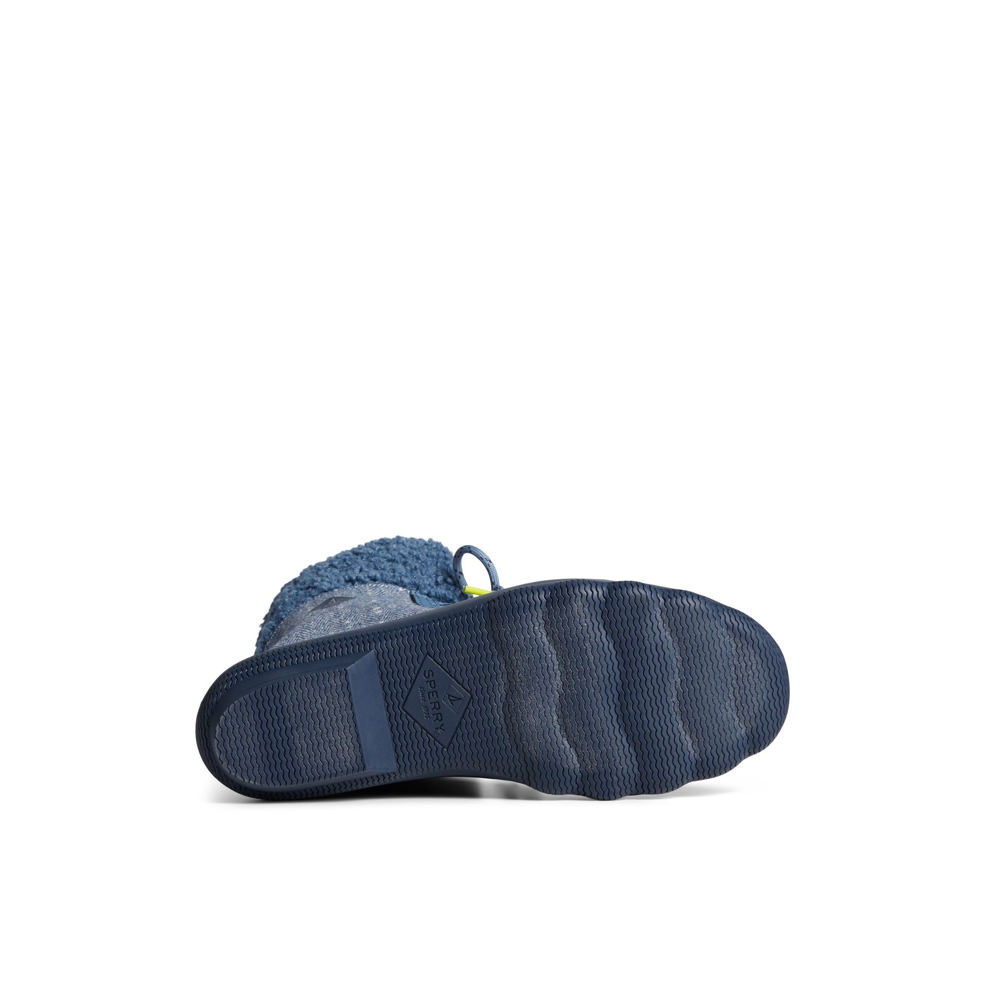 View of Navy Syren Alpine Boot Duck Boots's sole
