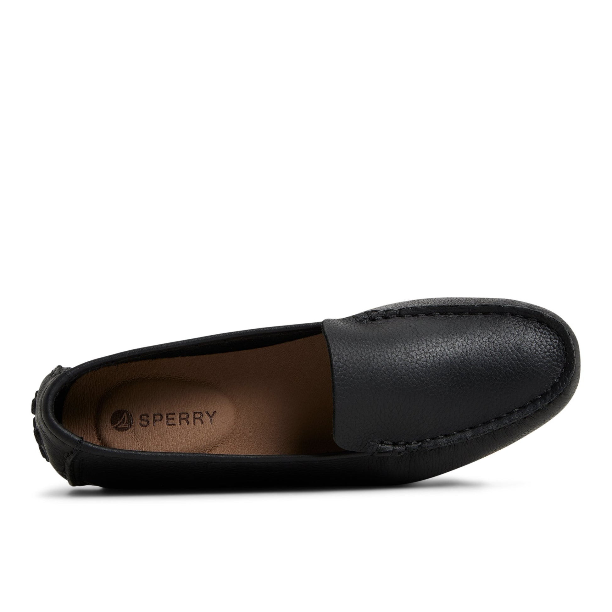 Top-down view of the Black Port Driver Loafers Driver Loafer Casual Shoes