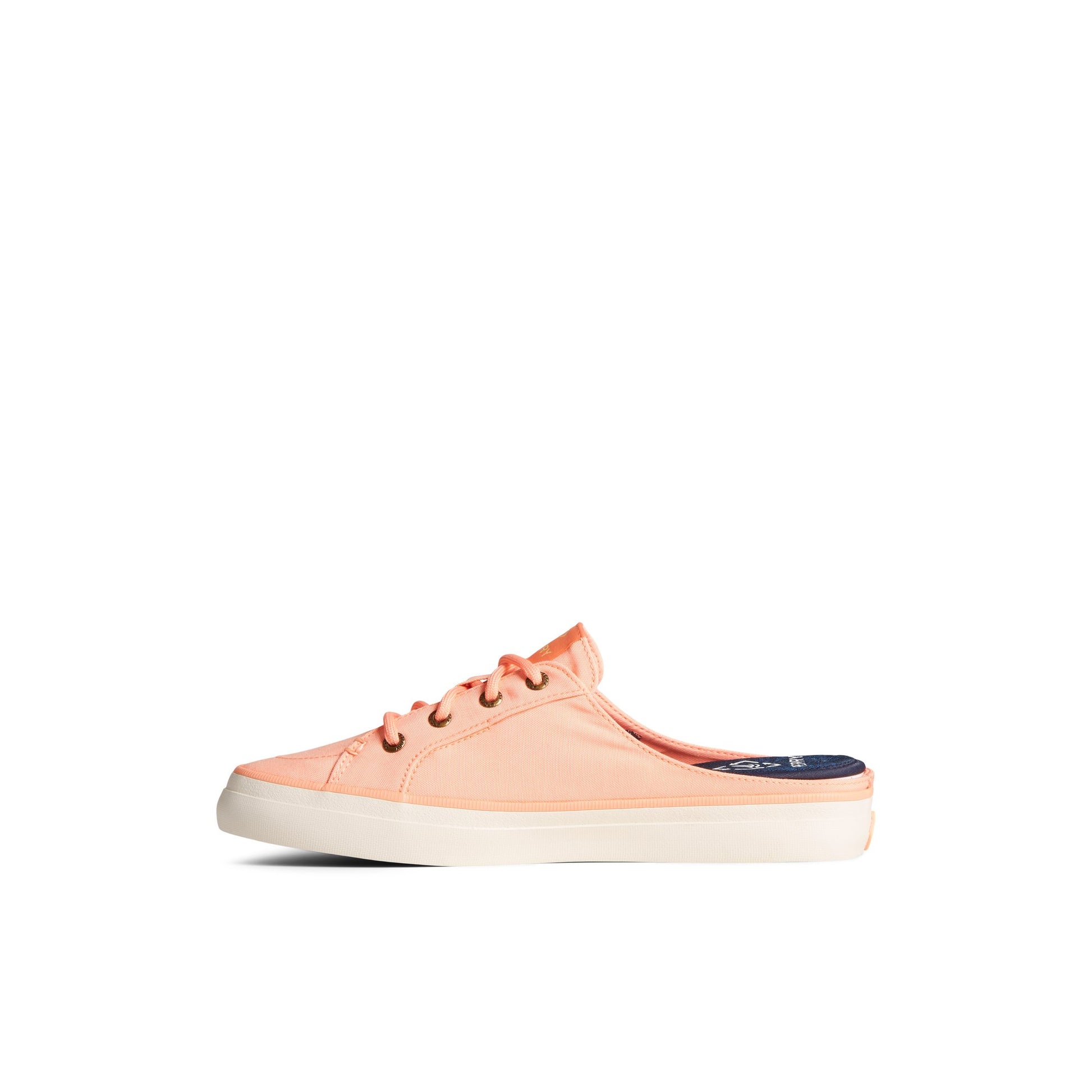 Side view of Light Pink SeaCycled™ Crest Vibe Pastel Mule Sneaker Sneaker Mule