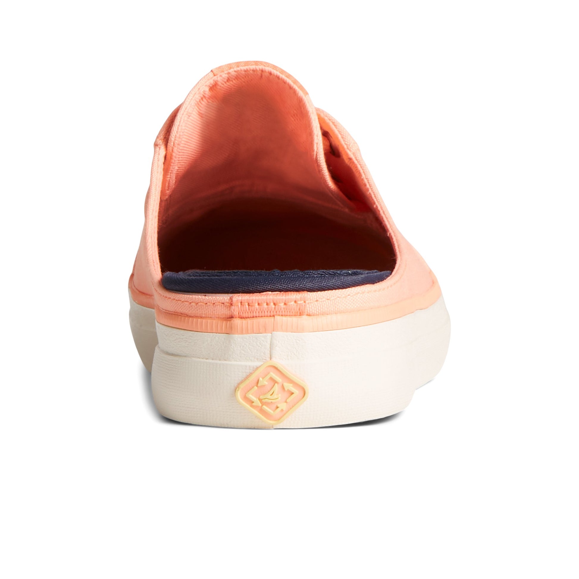 Close-up of the Light Pink SeaCycled™ Crest Vibe Pastel Mule Sneaker Sneaker Mule