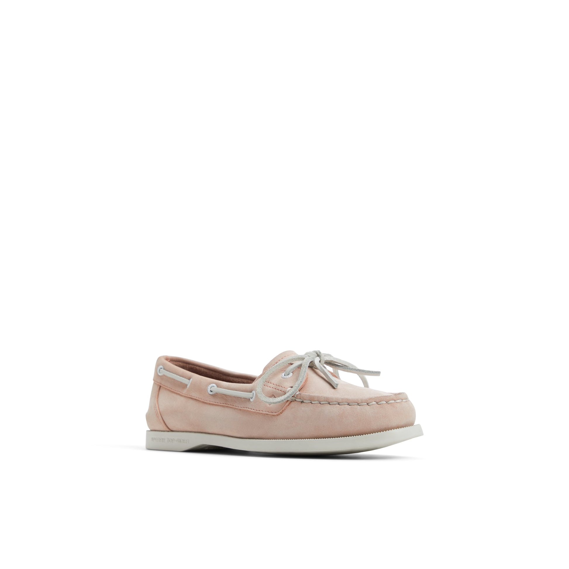 Side view of Light Pink Authentic Original™ 1 Eye Boat Shoe Boat Shoes