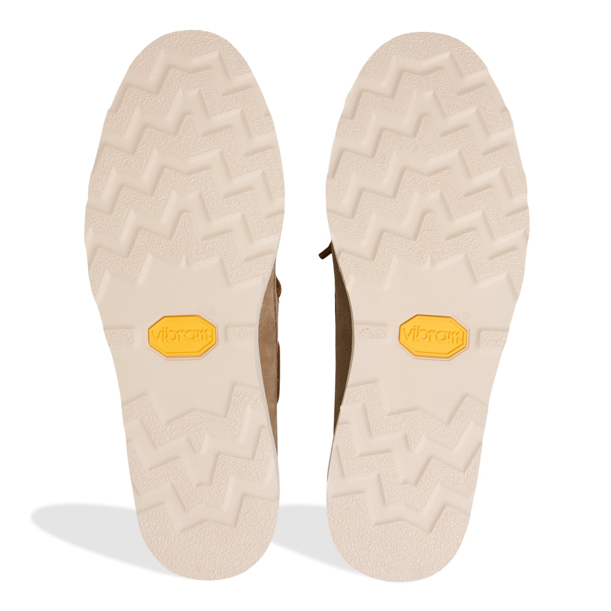 Close-up of the Other Beige Gold Cup™ Vibram Boat Shoe Driver Loafer Casual Shoes