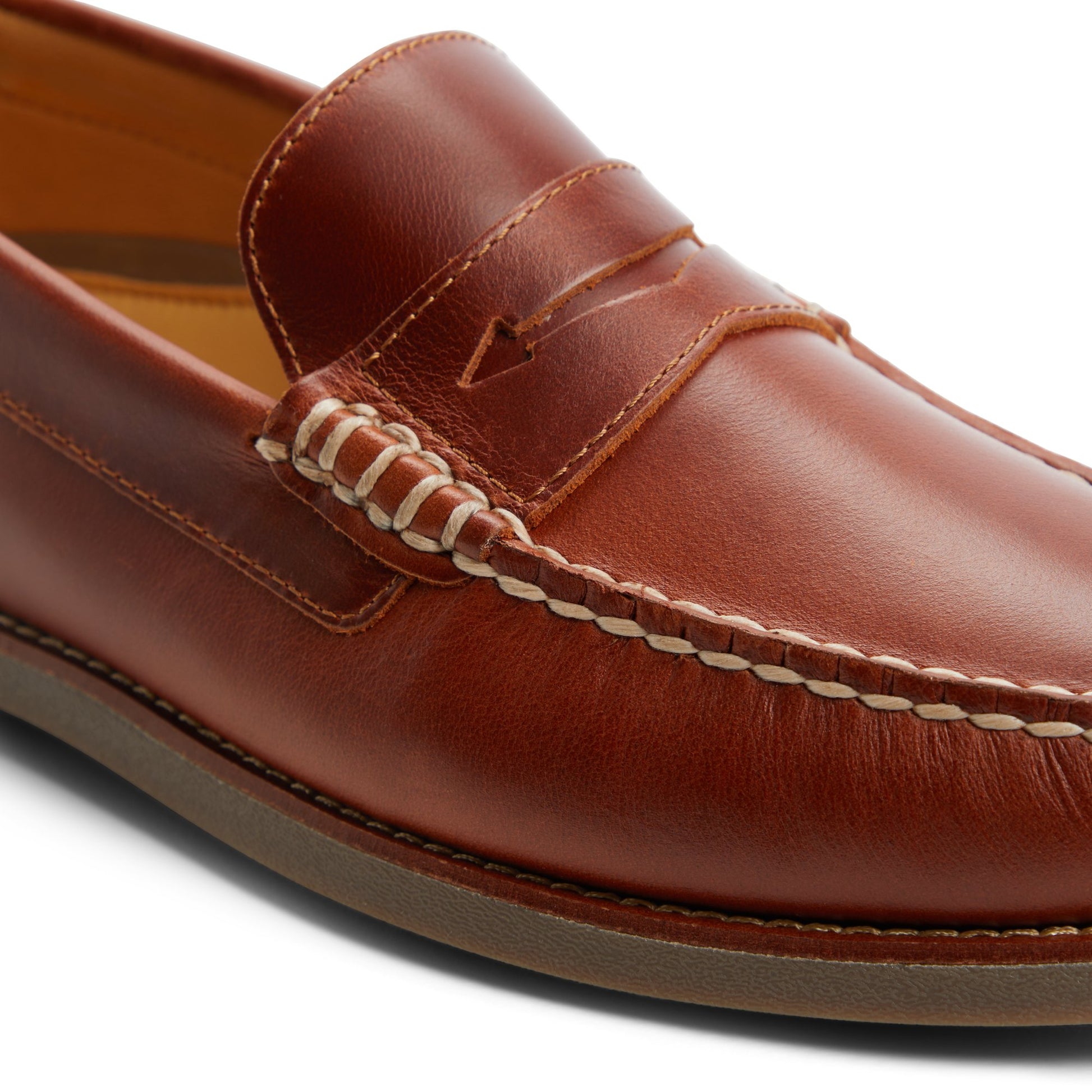 View of Tan Cambridge Loafer Loafer Moccasin Casual Shoes's sole