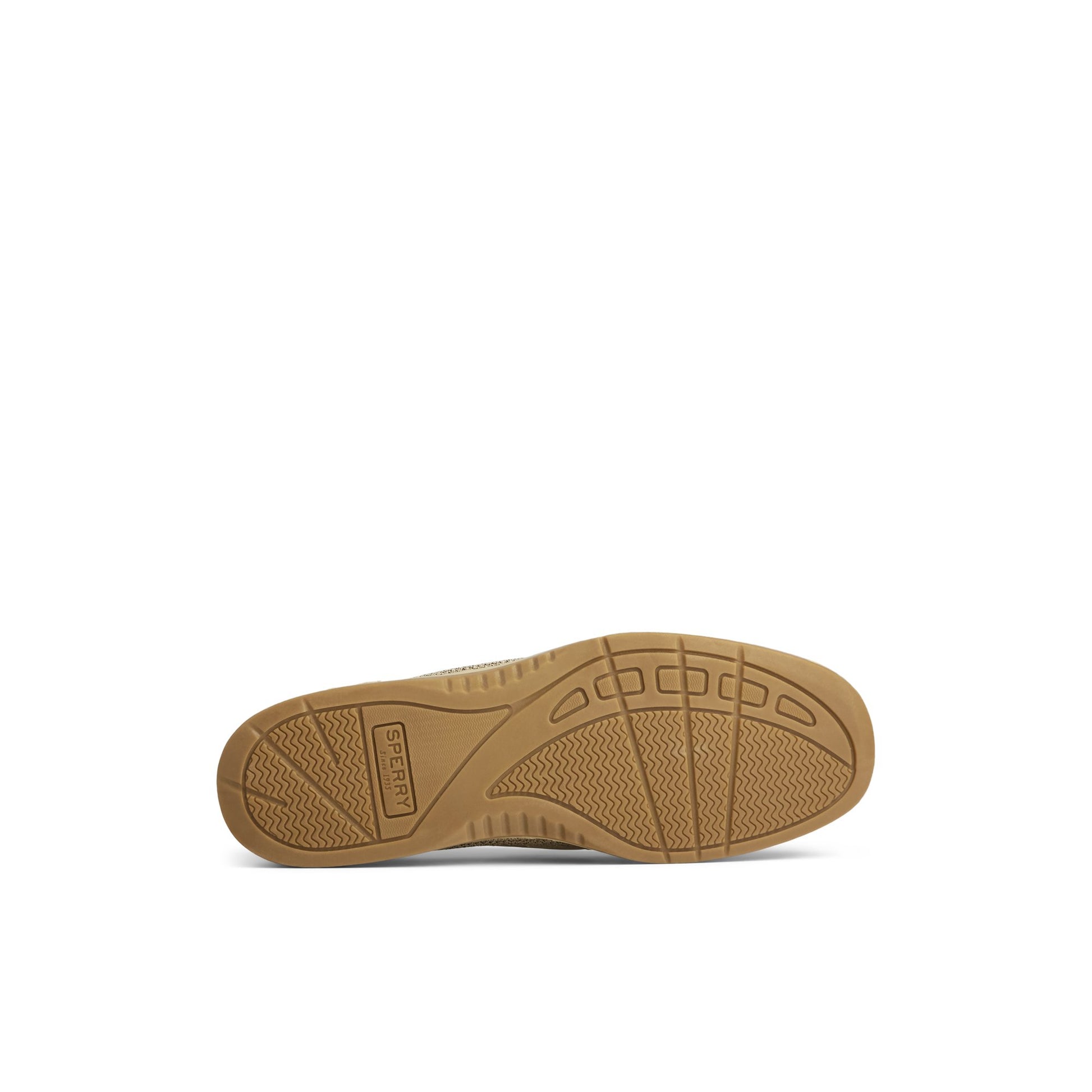 View of Linen multi Bluefish 2 Eye Boat Shoe Boat Shoes's sole