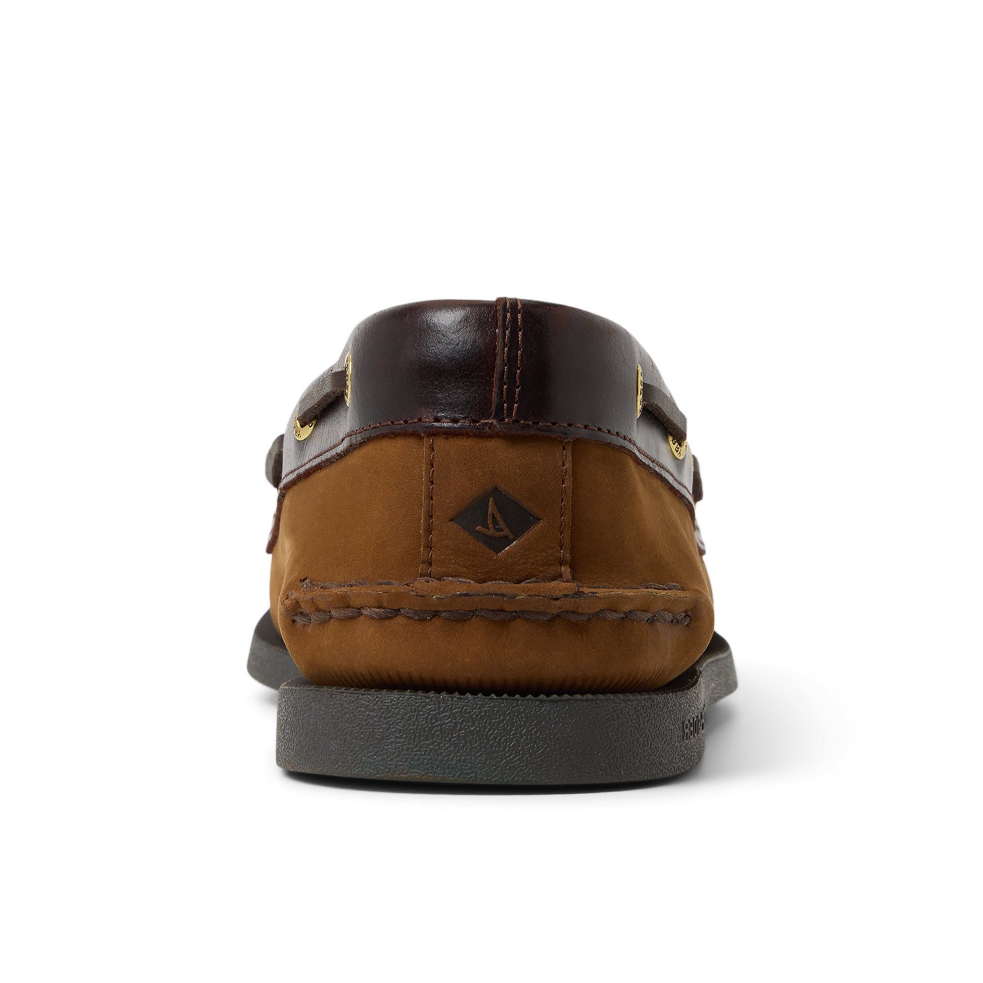 Three-quarter angle of Brown Authentic Original™ 2-Eye Boat Shoe Boat Shoes's front side