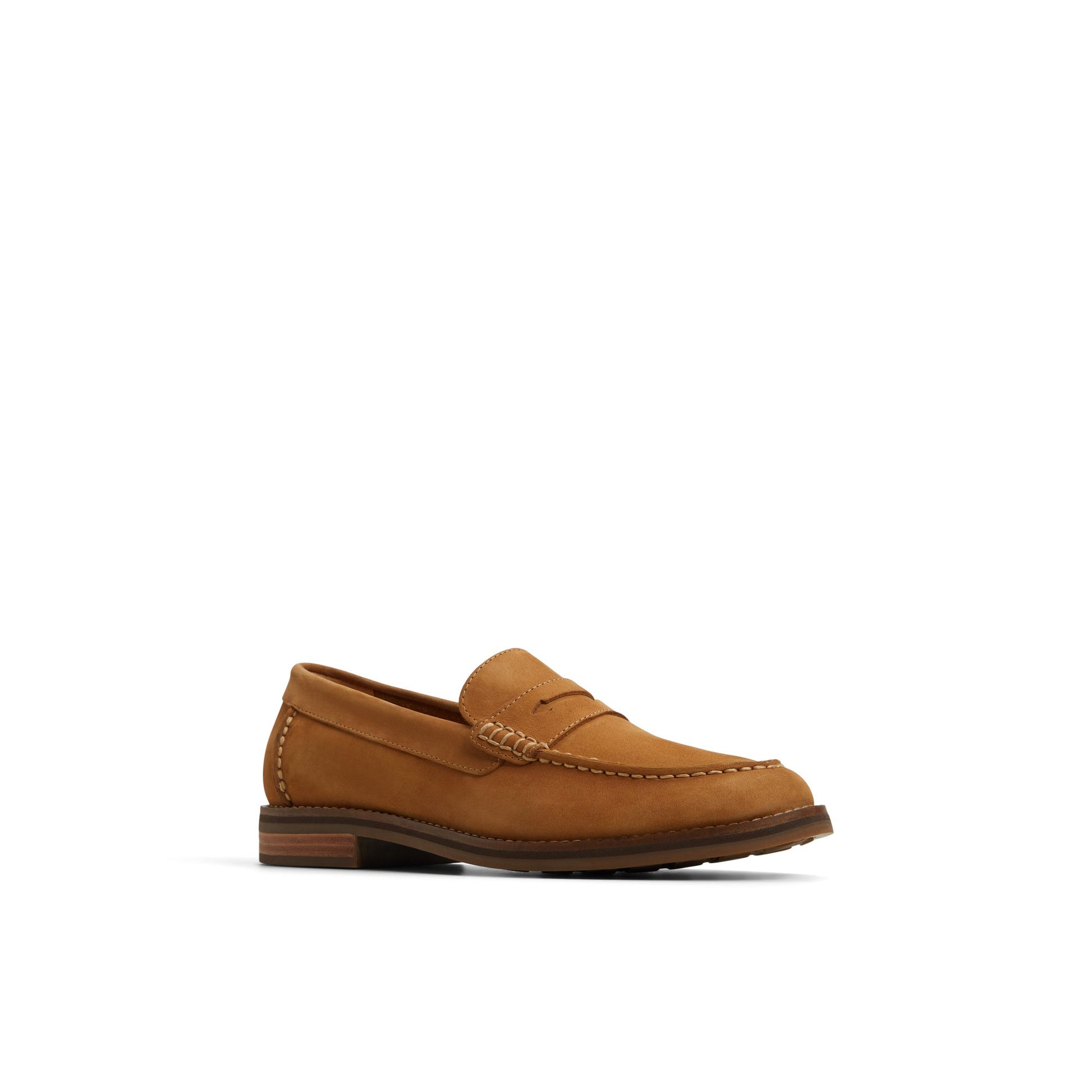 Side view of Tan Top Field Penny Loafer Penny Loafer