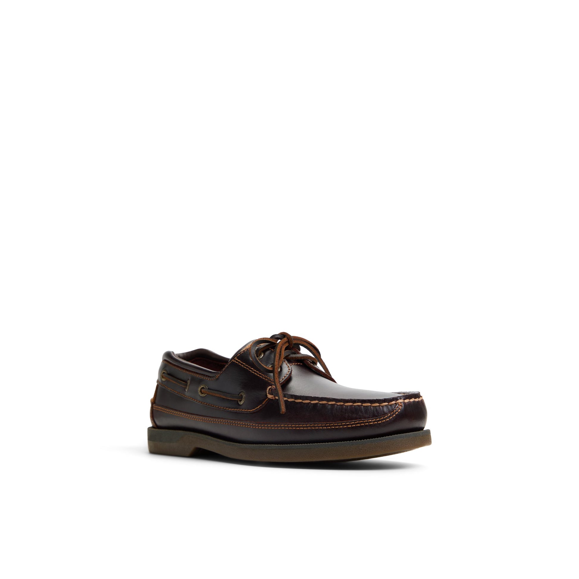 Side view of Amaretto Mako 2 Eye Boat Shoe Boat Shoes
