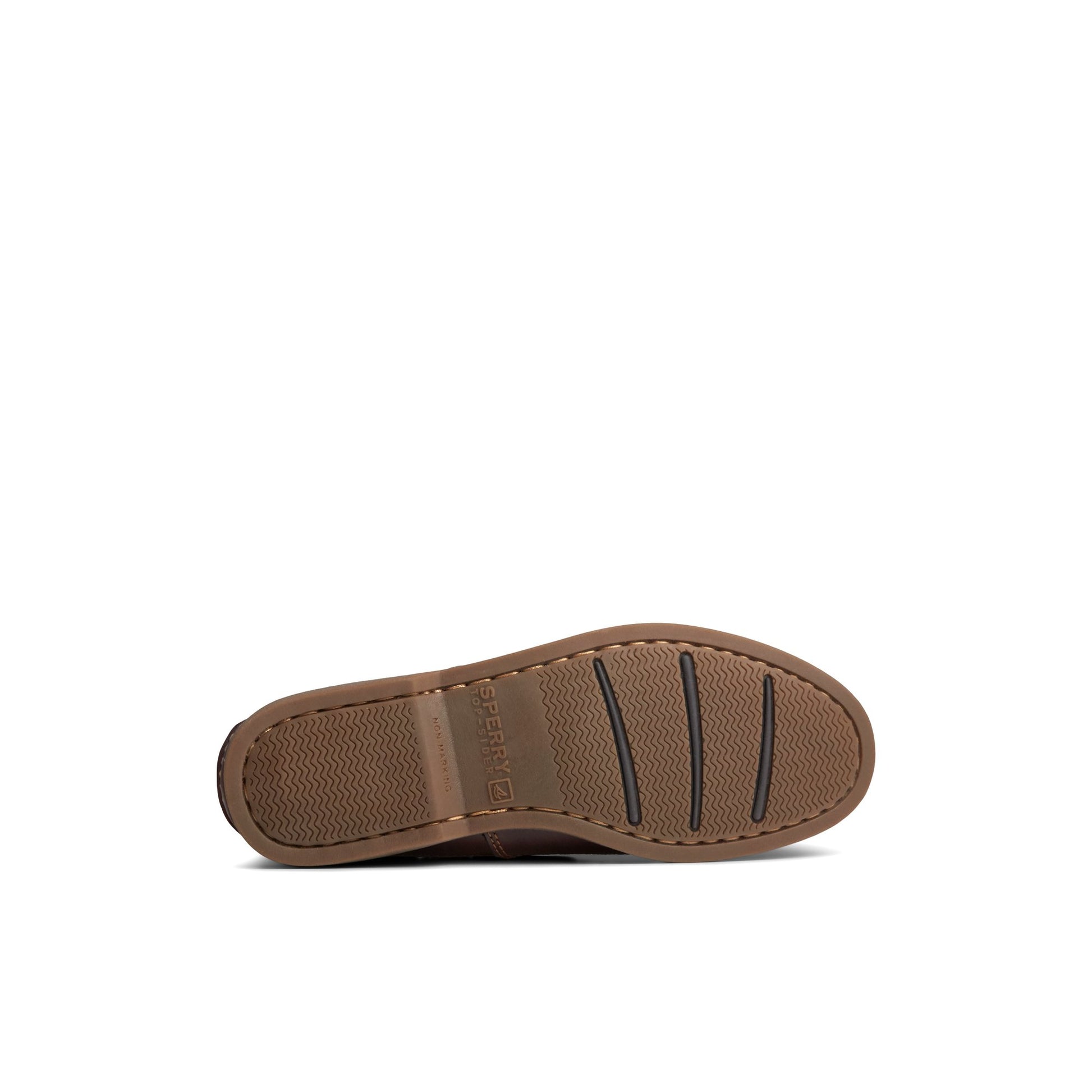 View of Amaretto Mako 2 Eye Boat Shoe Boat Shoes's sole