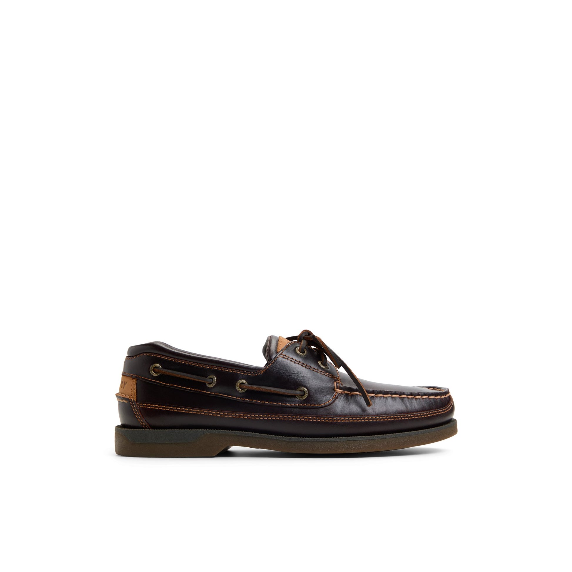 Main View of Amaretto Mako 2 Eye Boat Shoe Boat Shoes for Mens