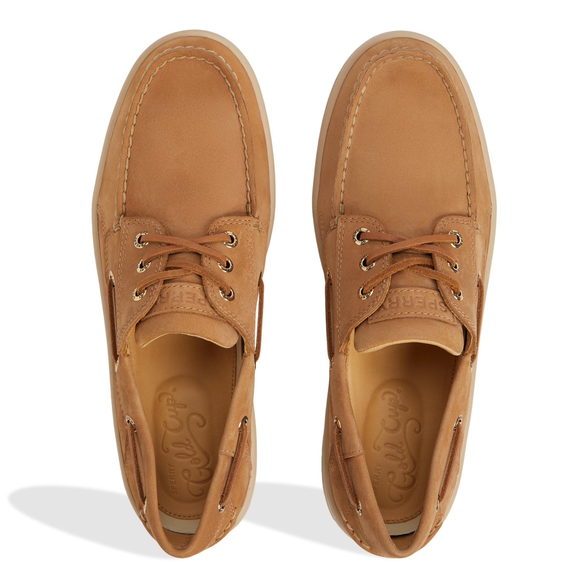Top-down view of the Tan Gold Cup™ Billfish Boat Shoe Boat Shoes