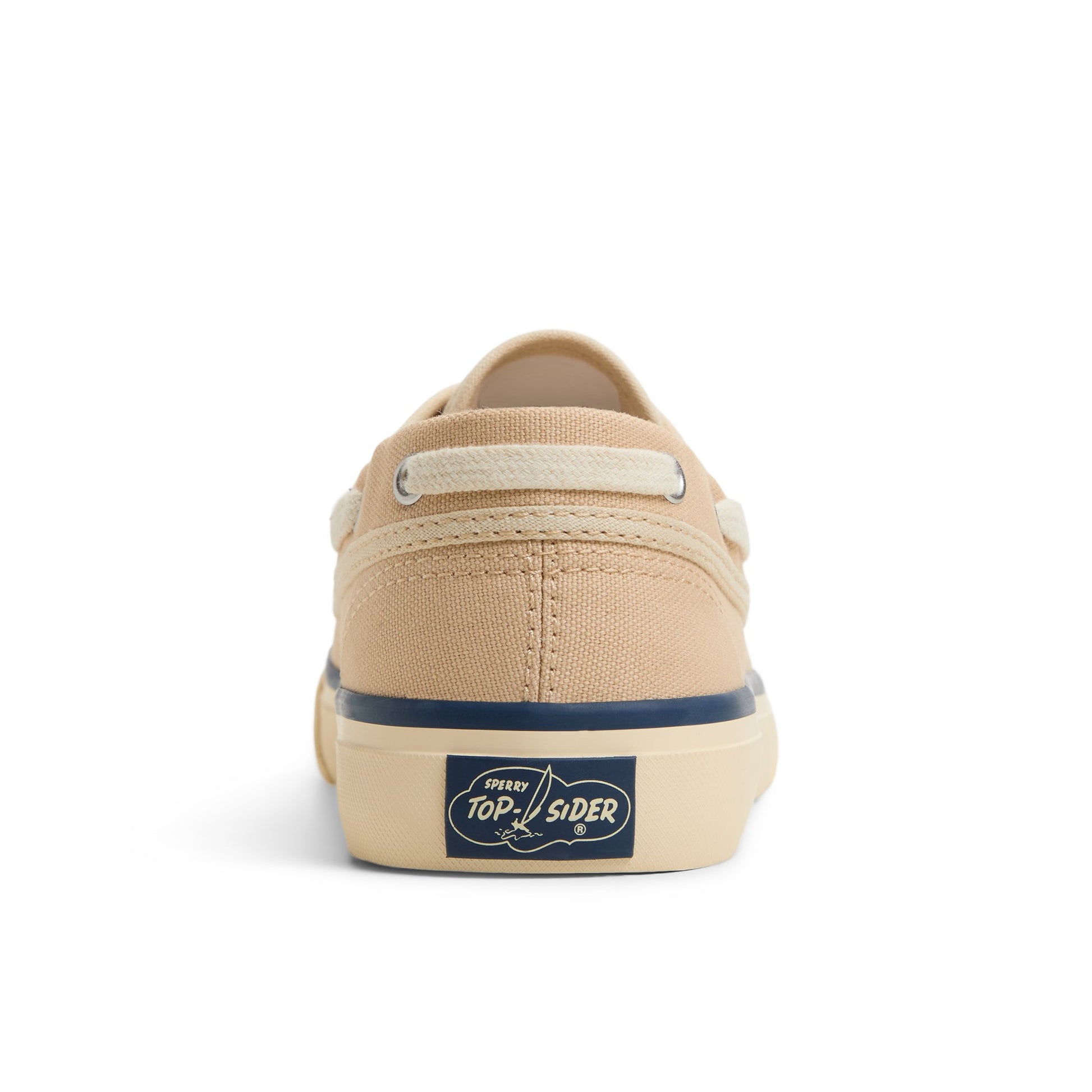 Three-quarter angle of Light Beige Sea Mate Boat Shoe Sneaker Boat Shoes's front side