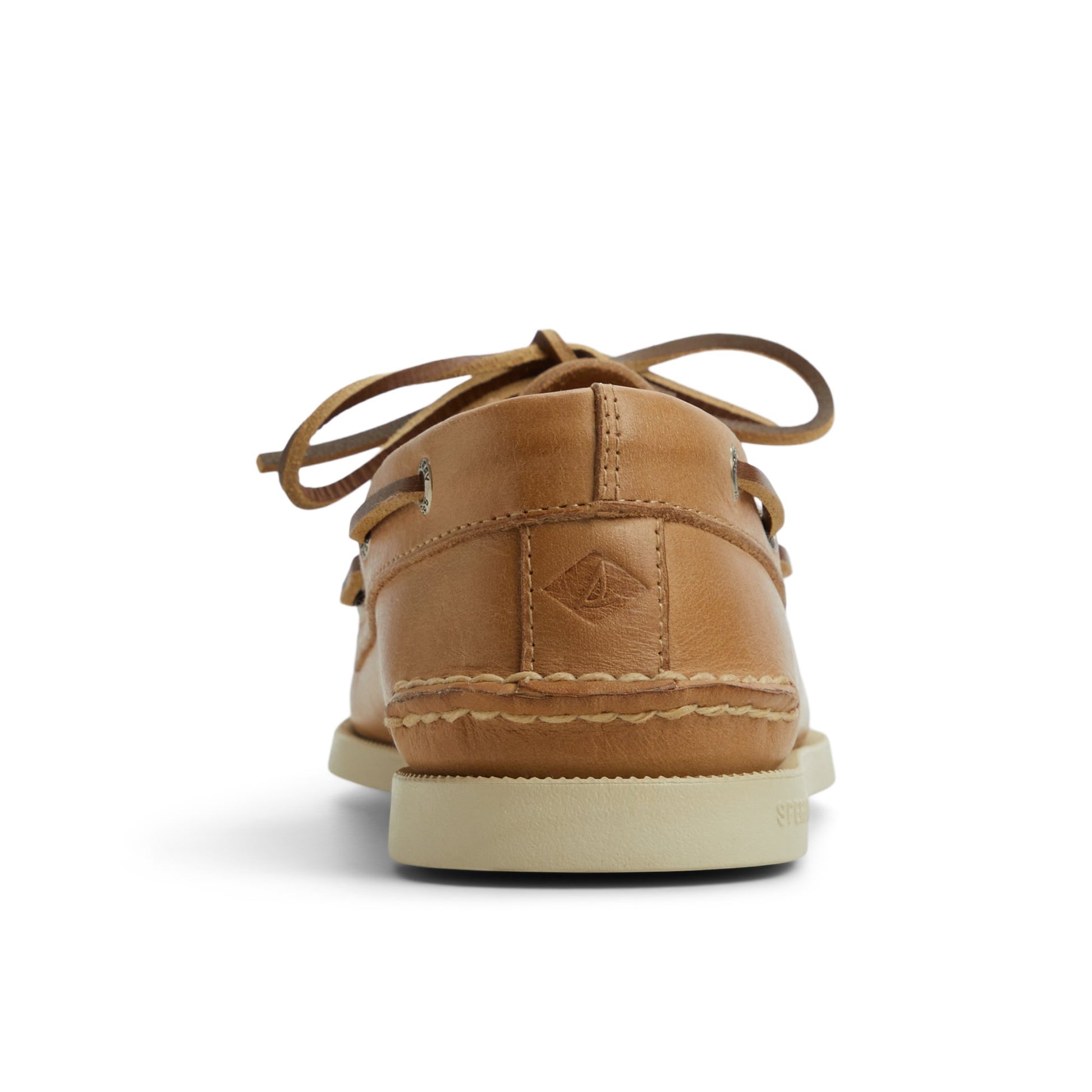 Three-quarter angle of Cream Authentic Original™ 2-Eye Boat Shoe Boat Shoes's front side