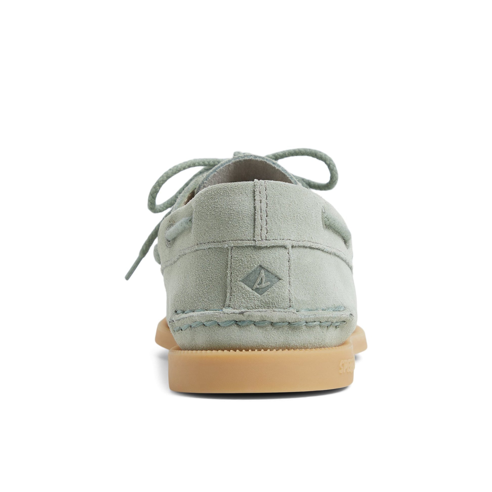 Three-quarter angle of Light Green Authentic Original™ 2-Eye Boat Shoe Boat Shoe's front side