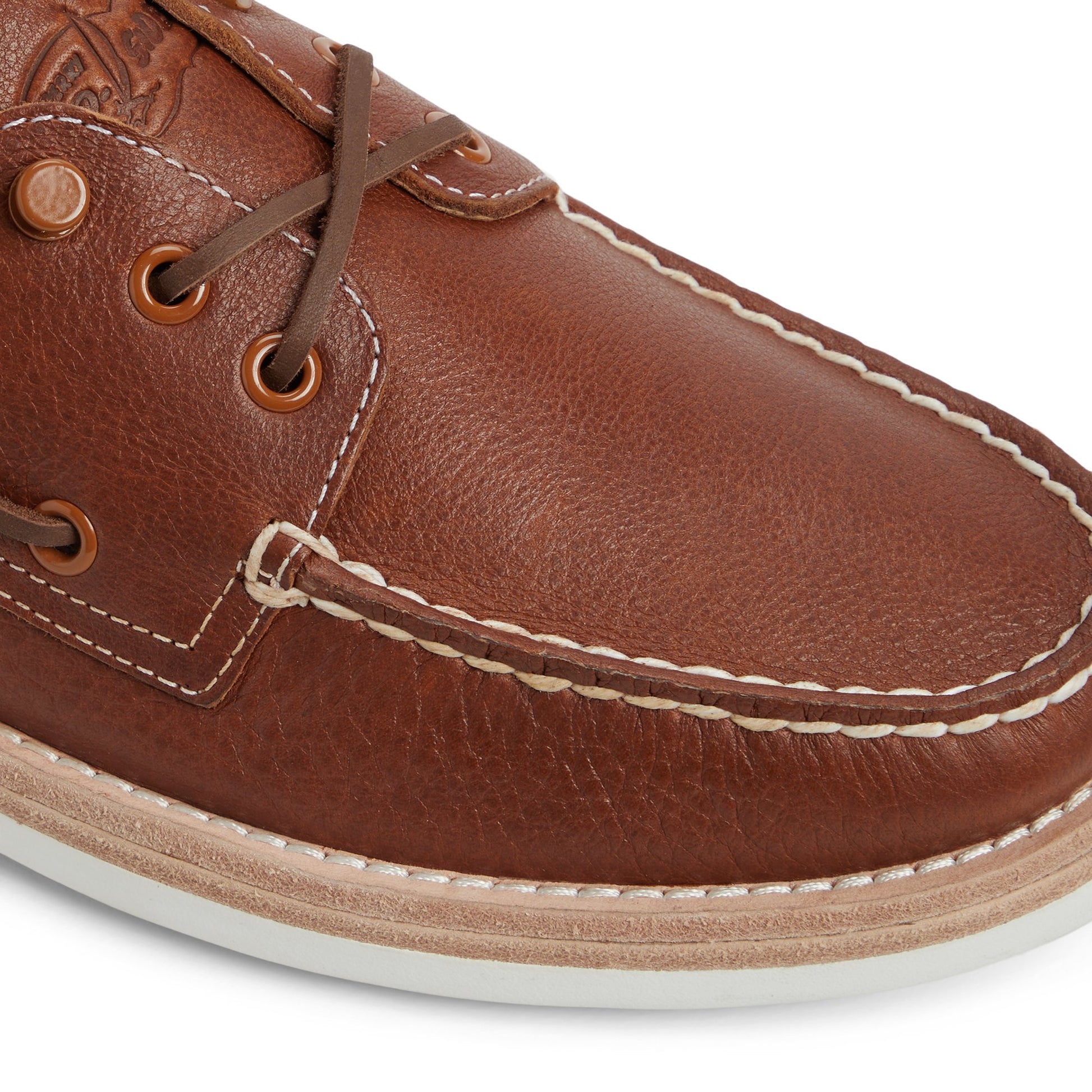 View of Brown Authentic Original™ 3-Eye Boat Shoe Boat Shoe's sole