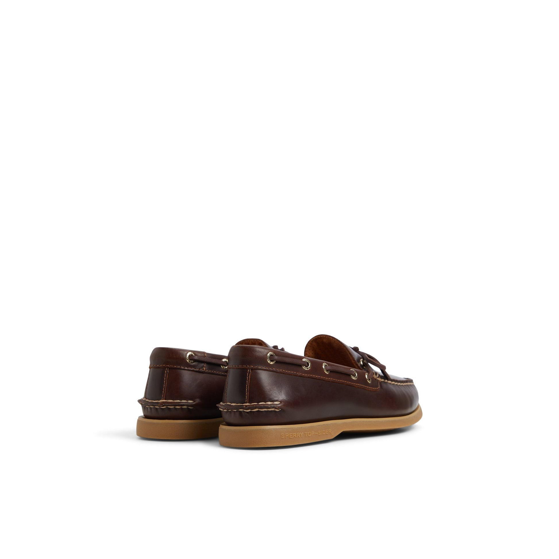 Three-quarter angle of Brown Gold Cup™ Authentic Original™ 1 Eye Boat Shoe Boat Shoes's front side