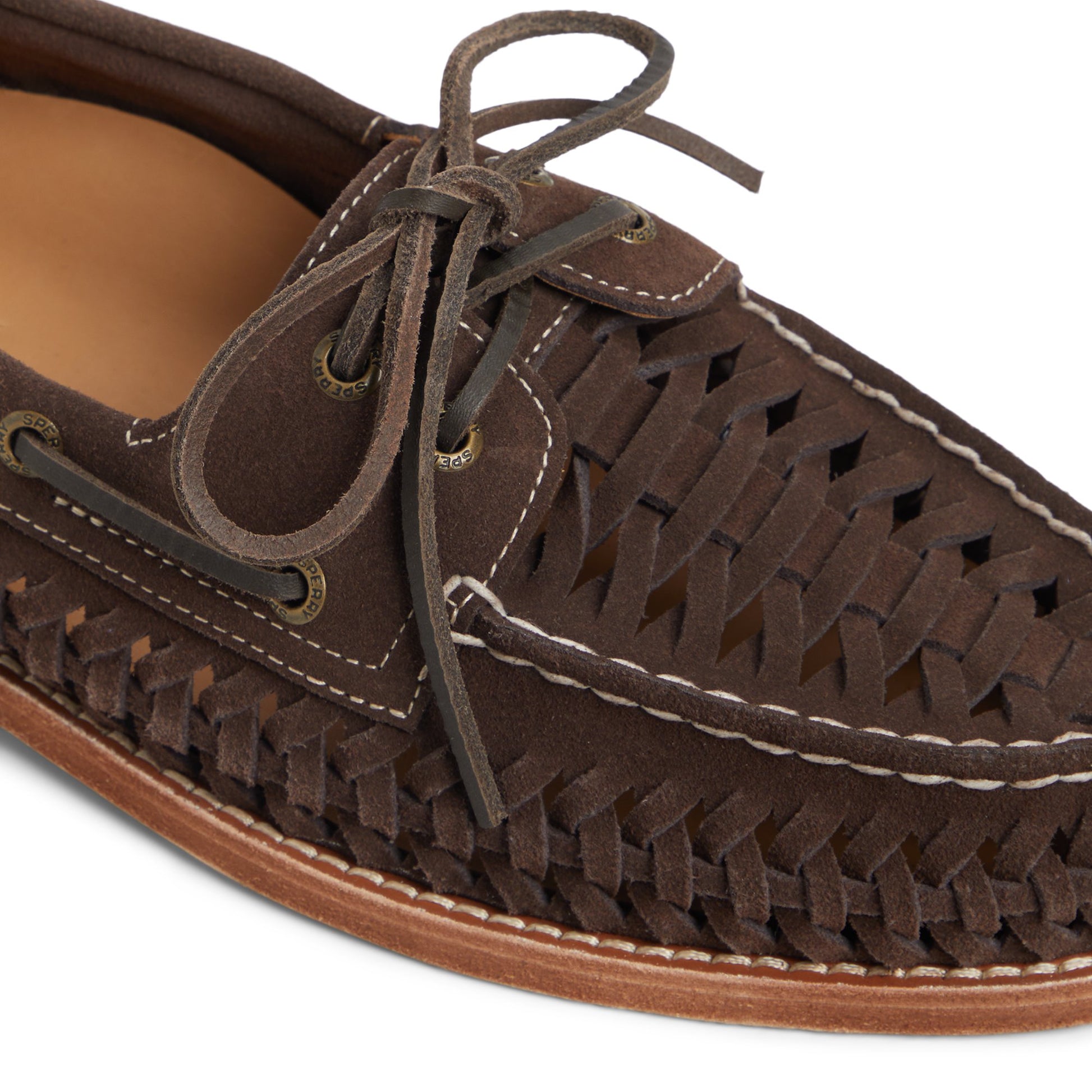 View of Other brown Gold Cup™ Authentic Original™ 2-Eye Woven Boat Shoe Boat Shoes's sole
