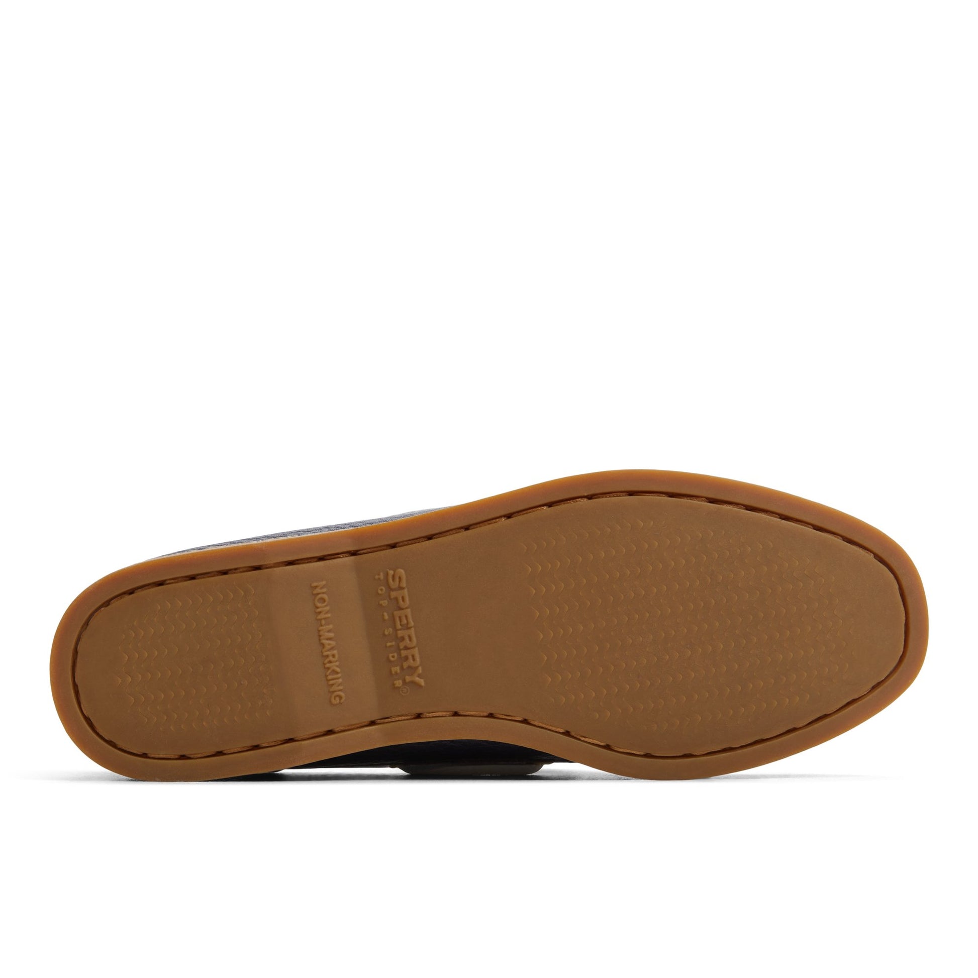 Close-up of the Navy Multi Authentic Original™ 2 Eye Boat Shoe Boat Shoes