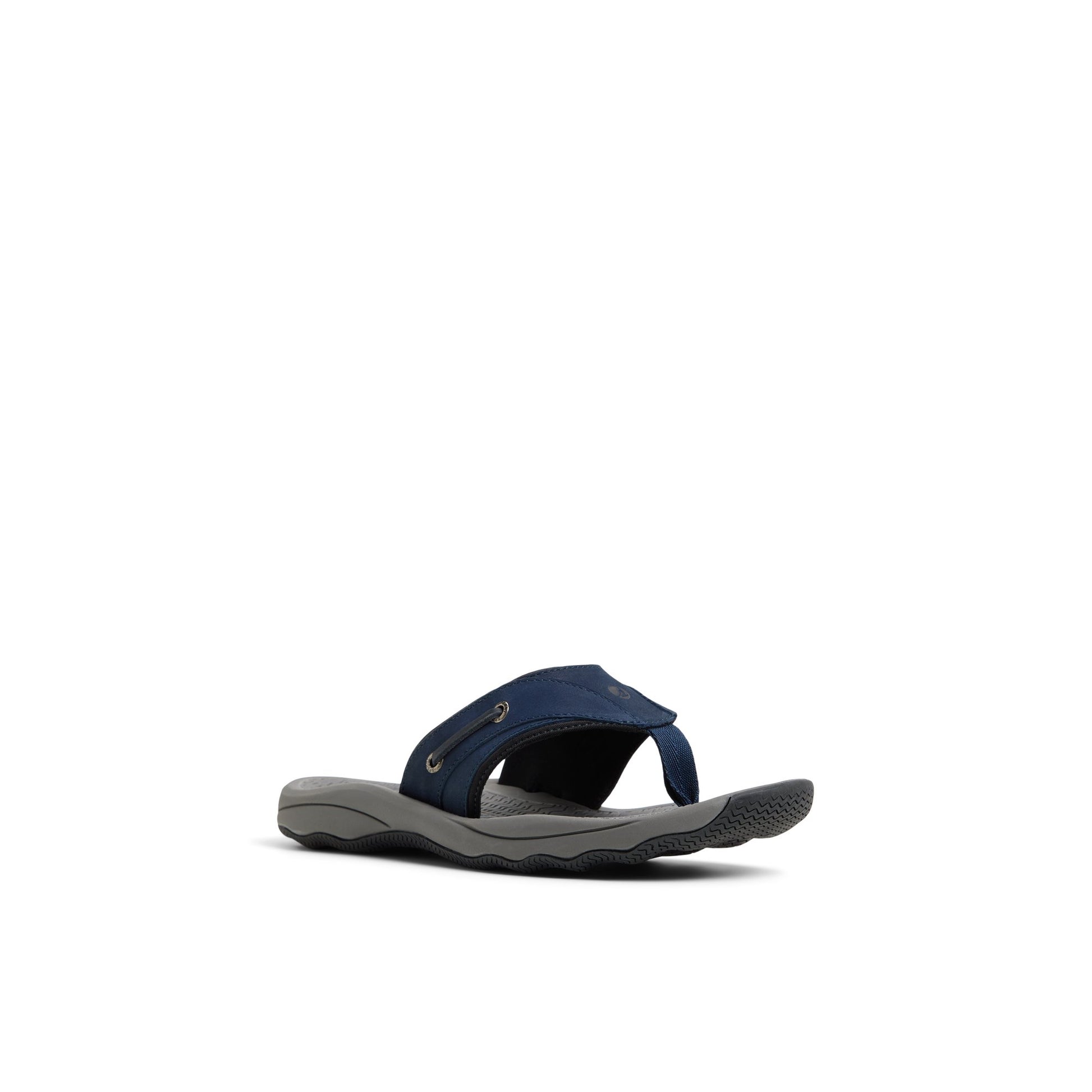 Side view of Navy Outerbanks Flip-Flop Sandals Flip Flop Thong Sandals