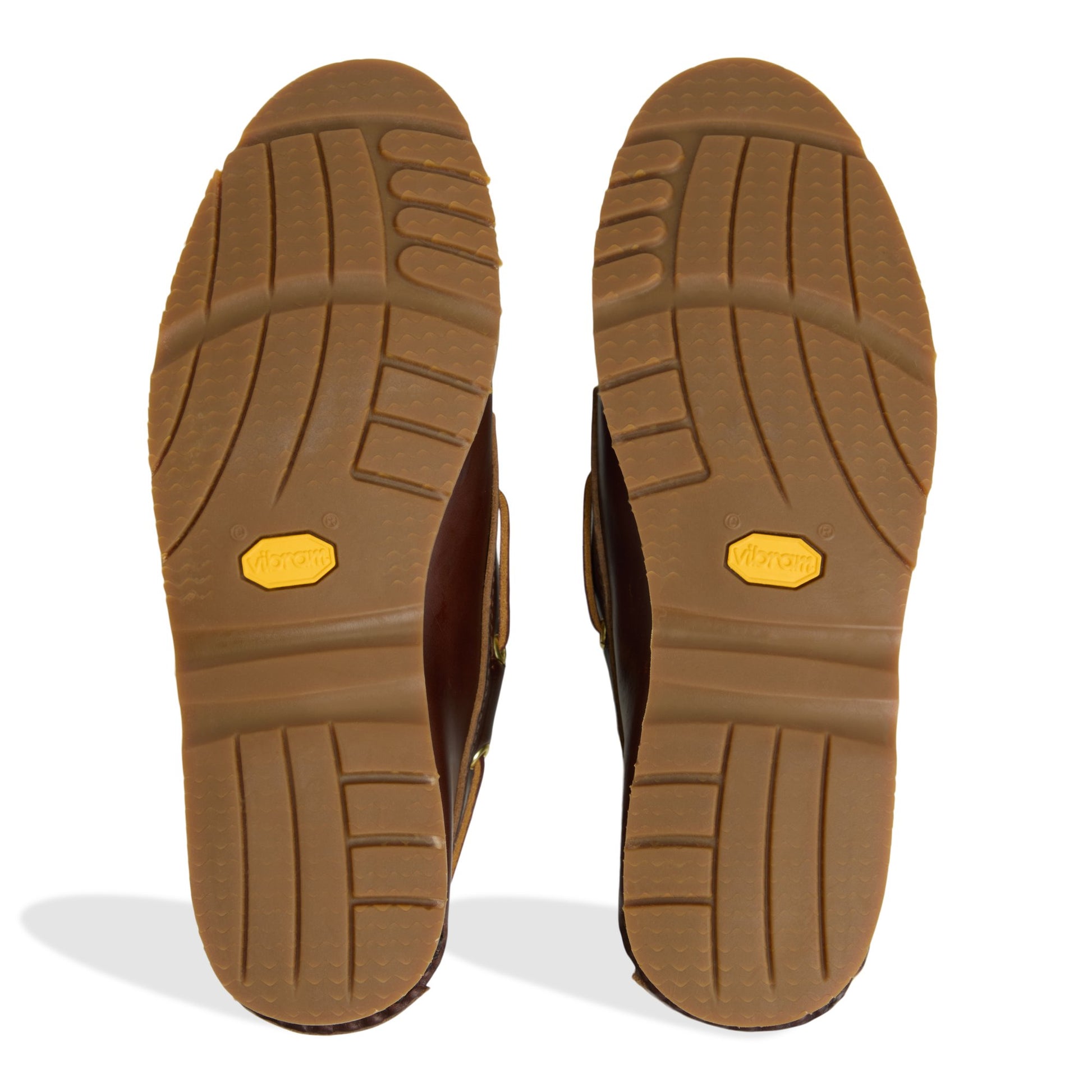 Close-up of the Brown Authentic Original™ Made in Maine 2-Eye Boat Shoe Boat Shoes