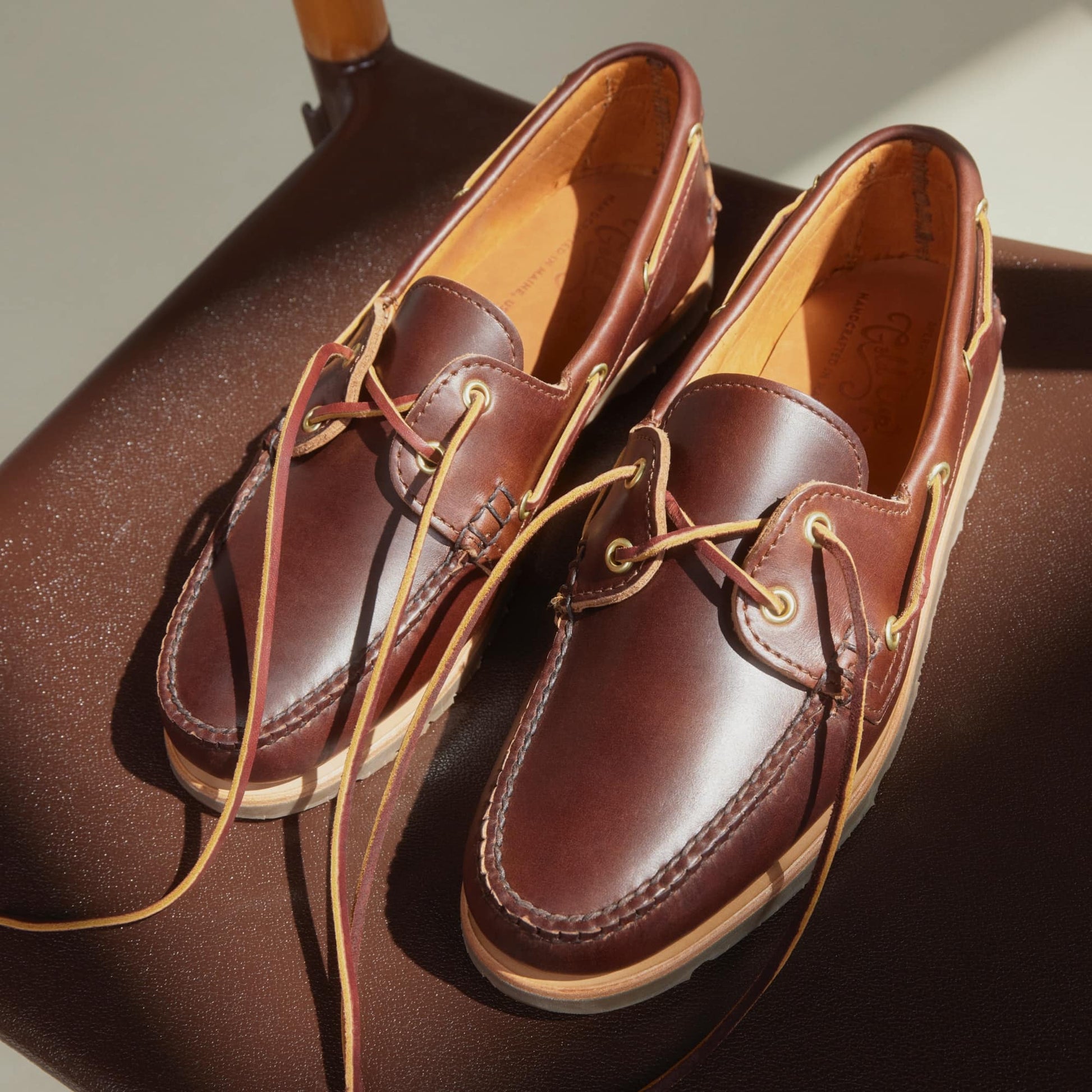 Product media for Authentic Original™ Made in Maine 2-Eye Boat Shoe