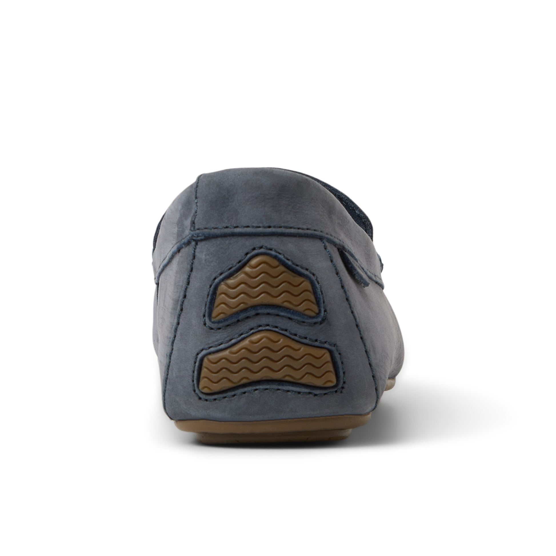 Three-quarter angle of Dust Blue Wave Venetian Driver Driver Loafer Casual Shoes's front side