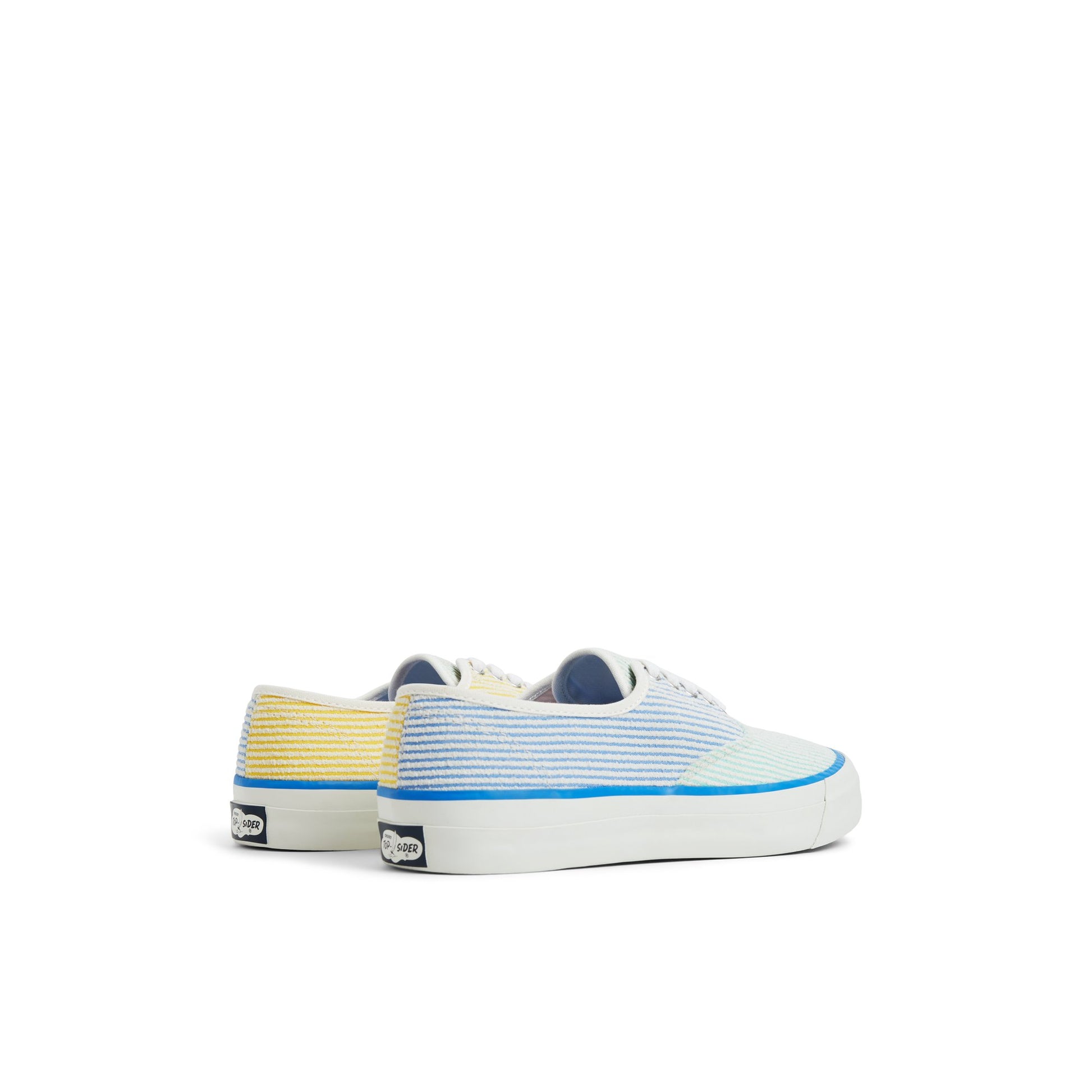 Three-quarter angle of Nautical Striped CVO Sneakers Vulcanized Sneaker's front side