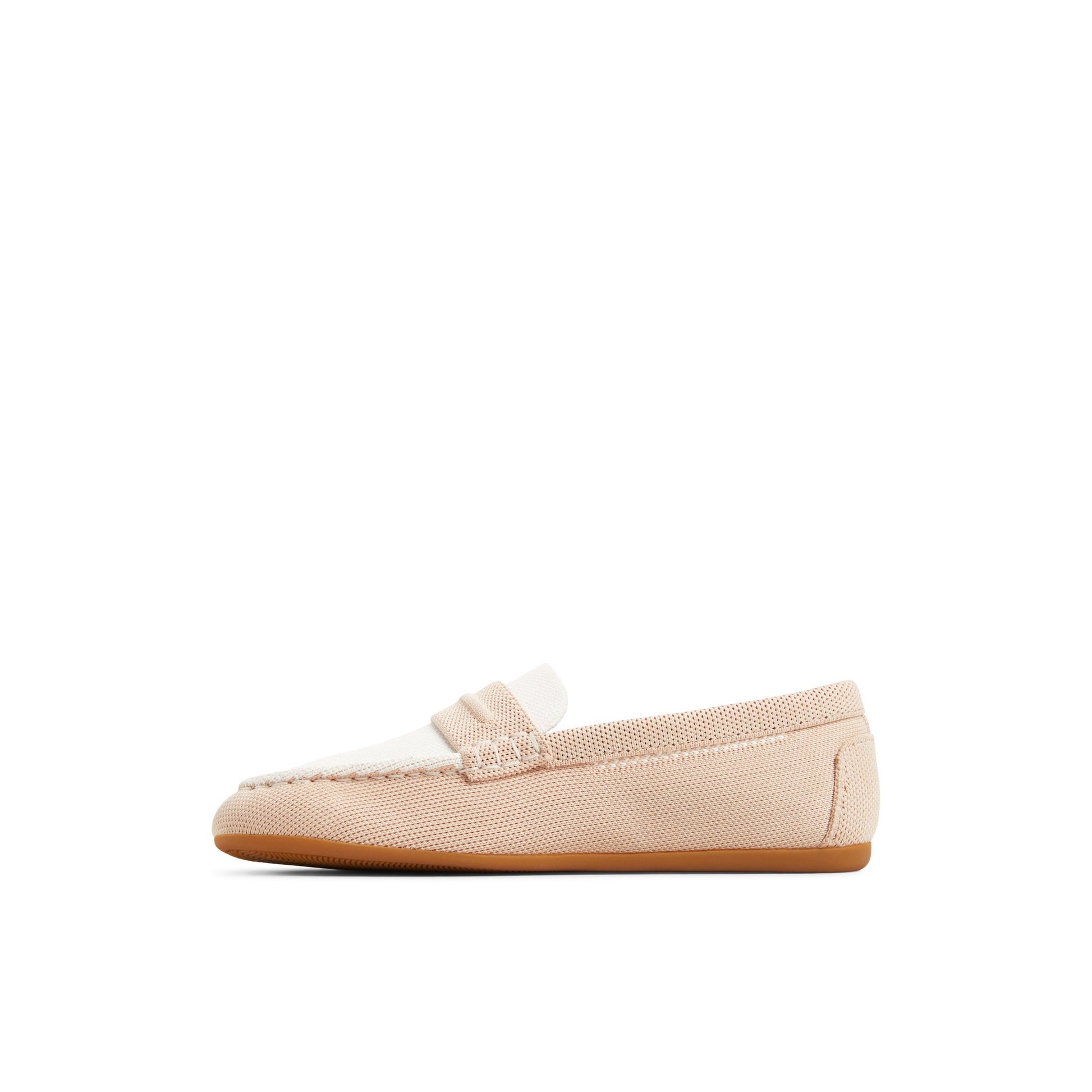 Three-quarter angle of Beige Slim Loafer Loafers's back side