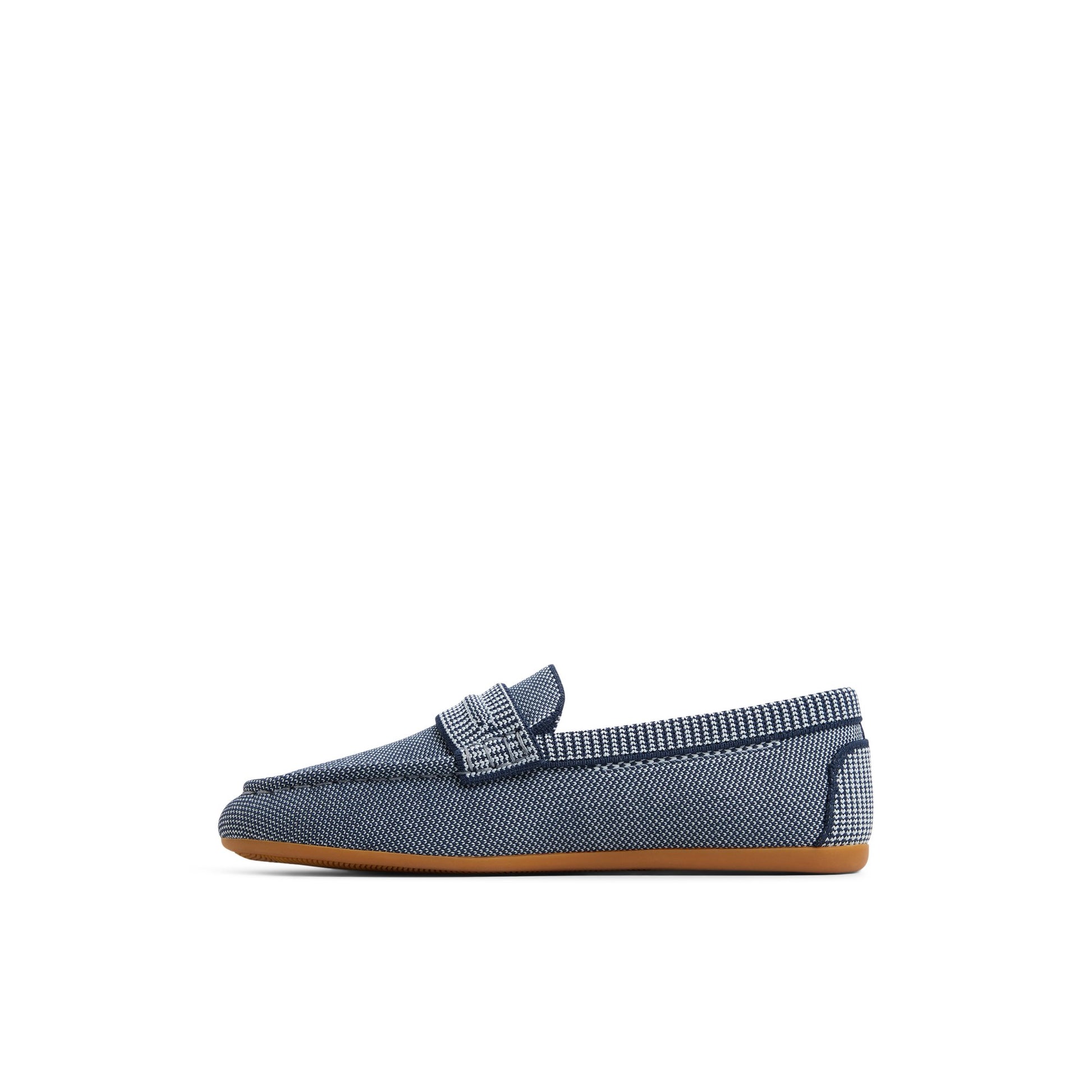 Three-quarter angle of Blue Multi Slim Loafer Loafers's back side