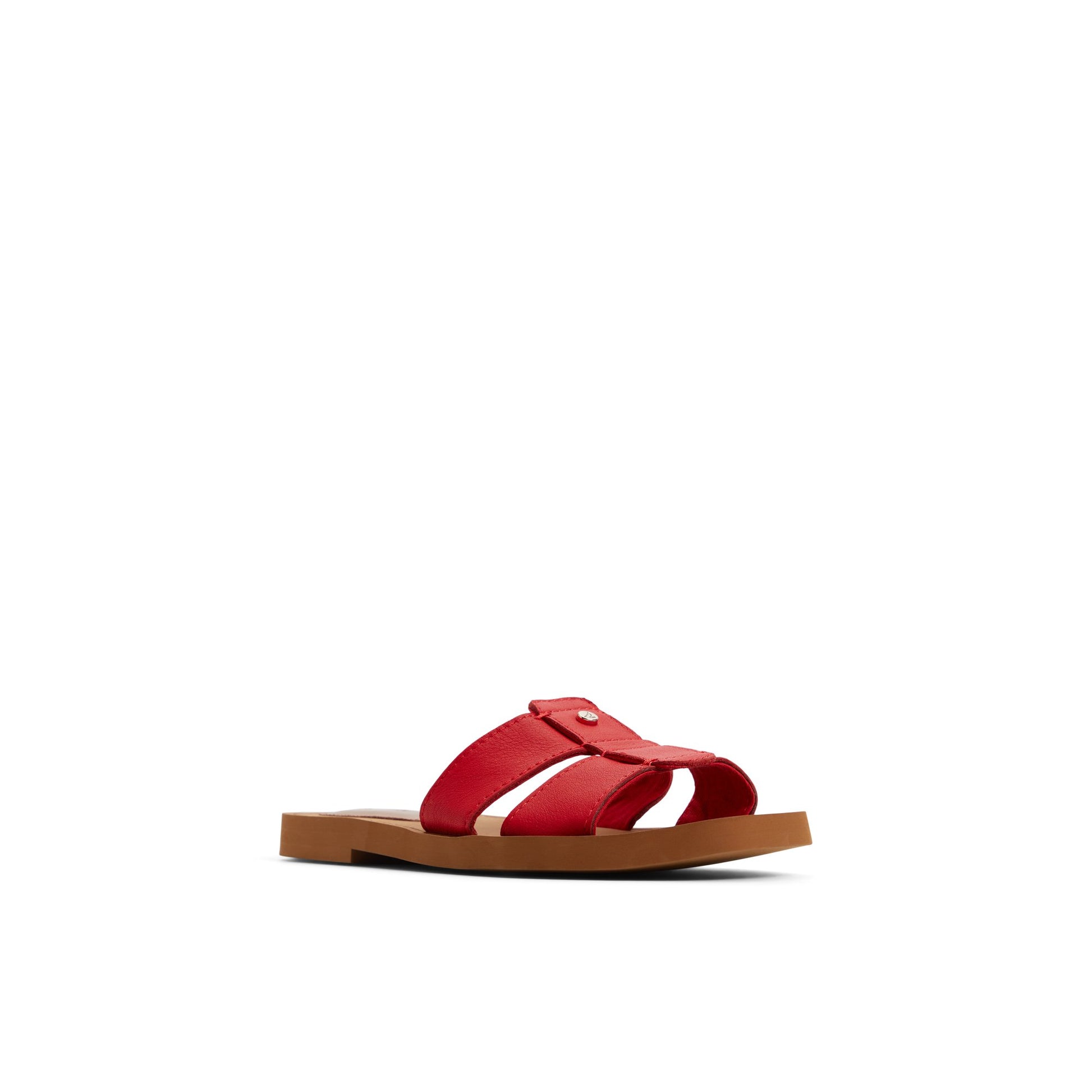 Side view of Red Tilly Slide Sandal Slide Sandals