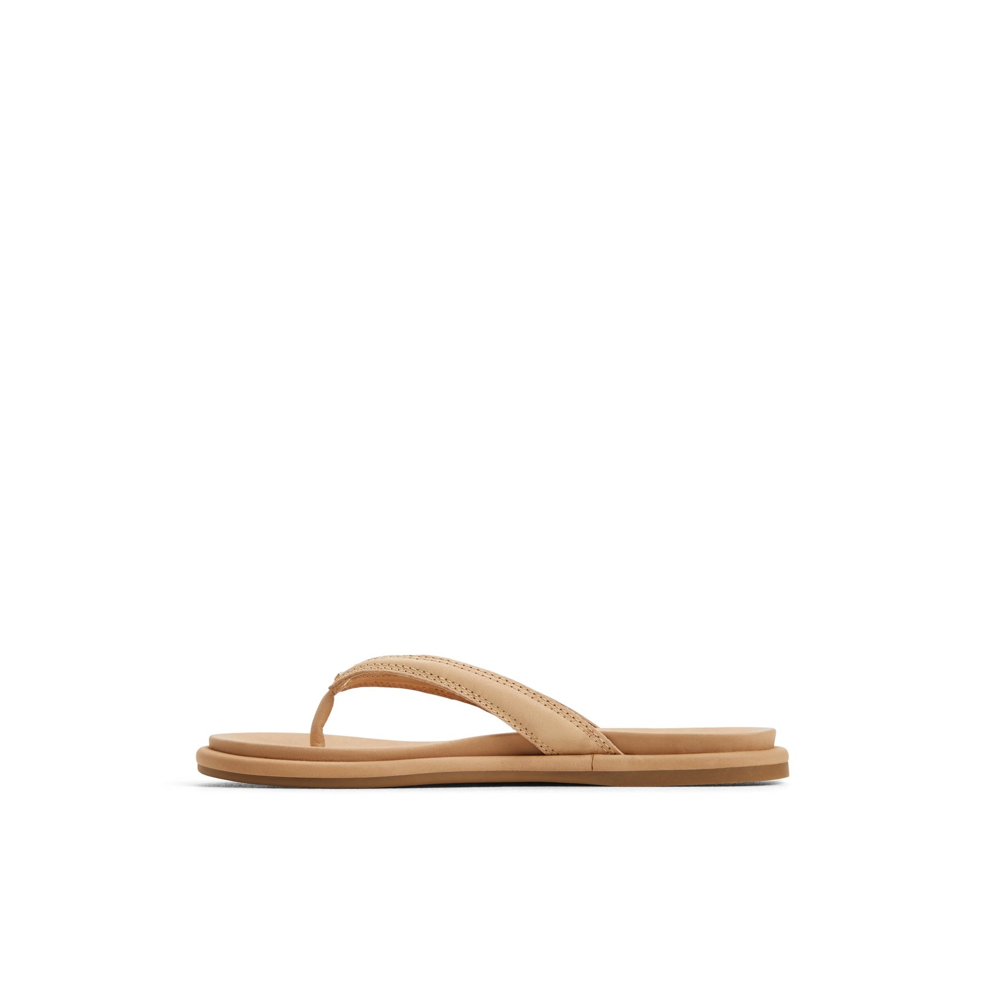 Three-quarter angle of Light Beige Isla Sandal Flip Flop Thong Sandals's back side
