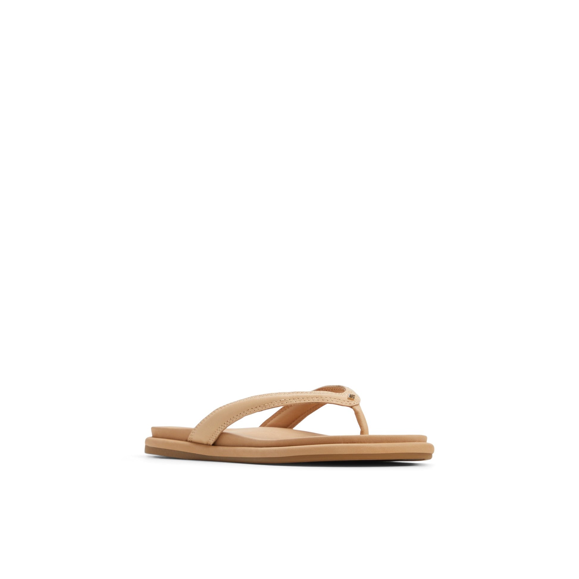 Side view of Light Beige Isla Sandal Flip Flop Thong Sandals