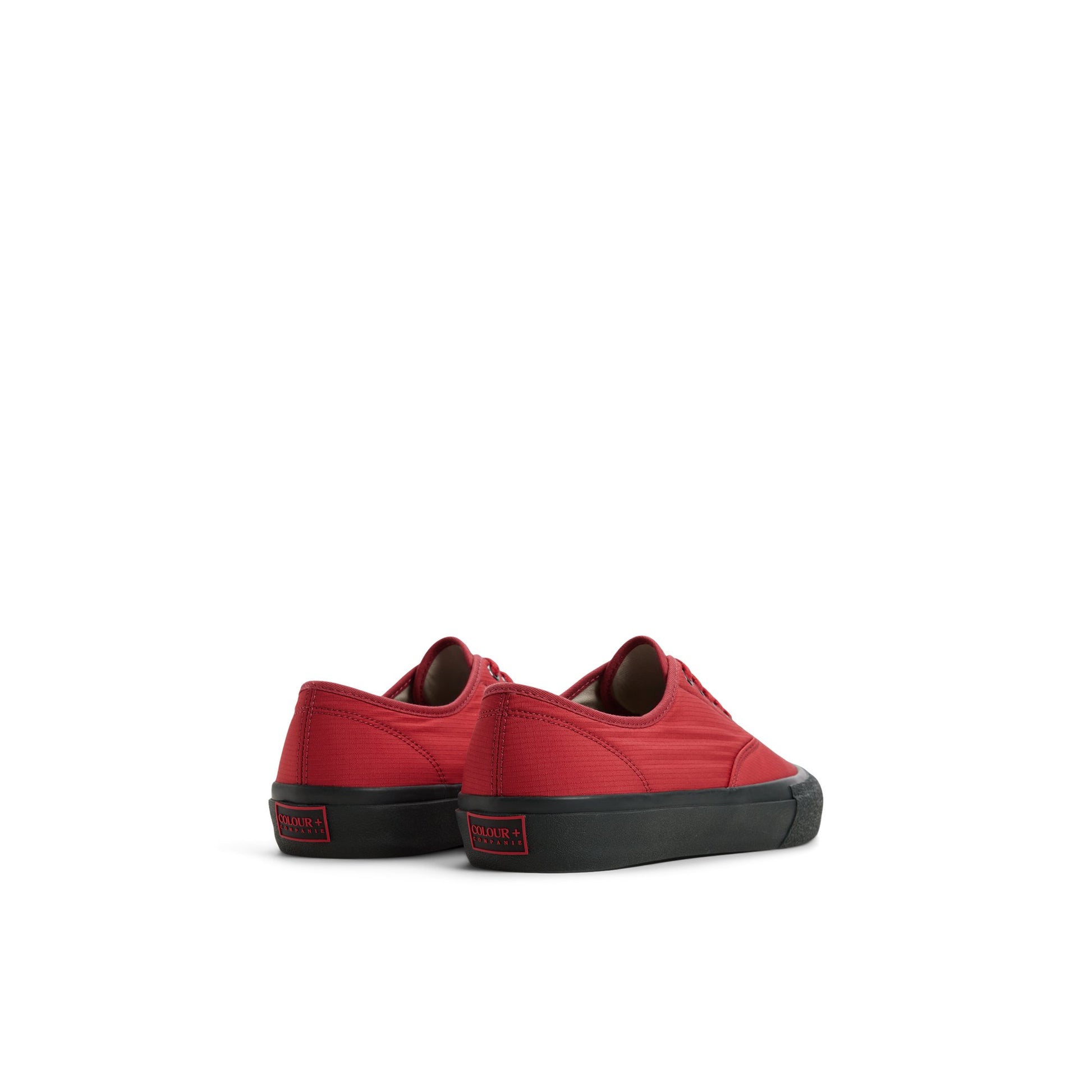 Three-quarter angle of Red Sperry x Colour Plus Companie CVO Low Top Sneakers's front side